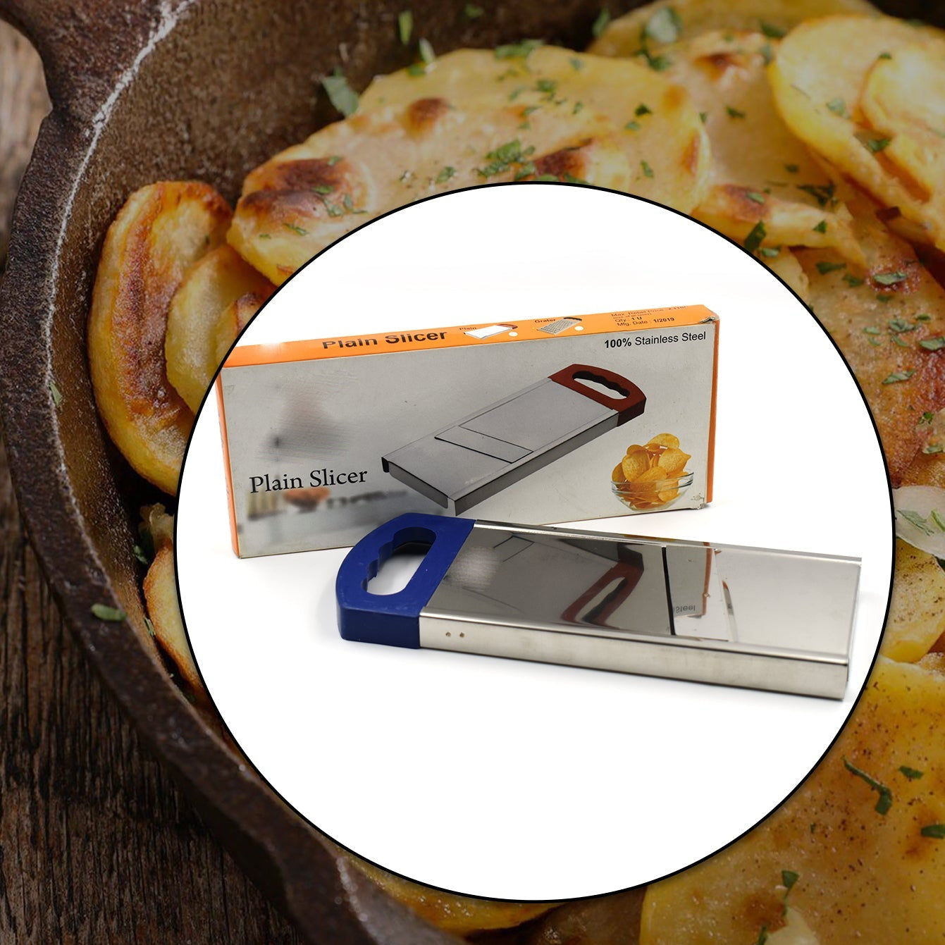 Plain Potato Slicer Used In All Kinds Of Household Kitchen Purposes For Cutting And Slicing Of Potatoes. - Happy Price - Image 1