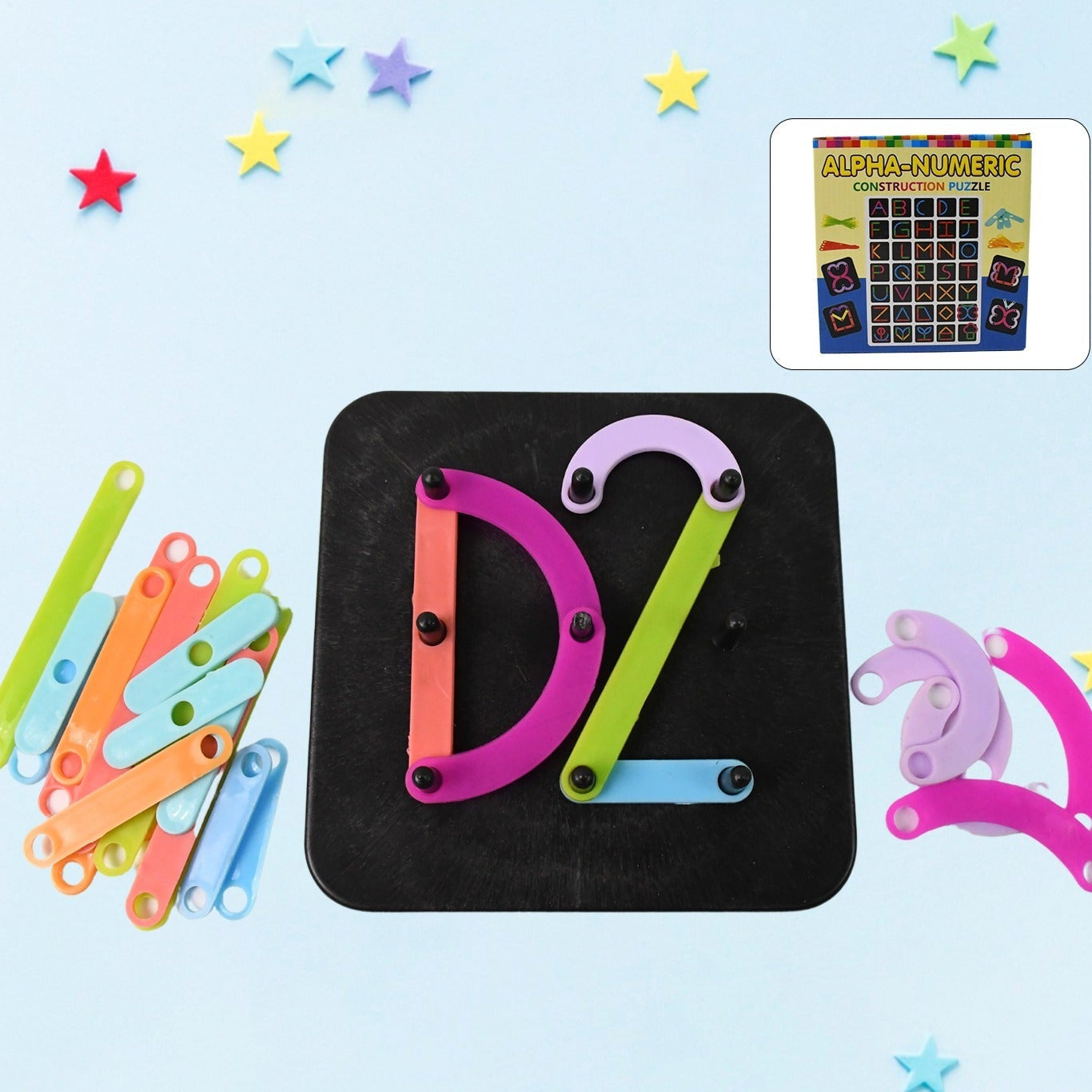 Alpha Numeric Puzzle - Alphabet Construction Puzzle - Happy Price - Image 1