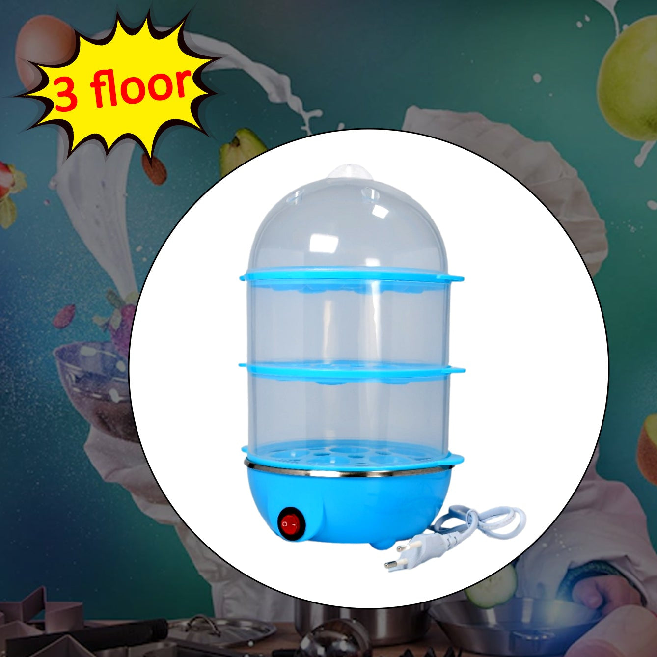 2902 3 Floor Egg Boiler Electric Cooker. - Happy Price - Image 1
