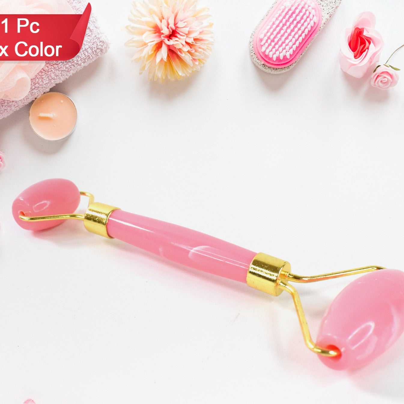 Double Ended Smooth Facial Massage Rollers (1 Pc Mix Color) - Happy Price - Image 1