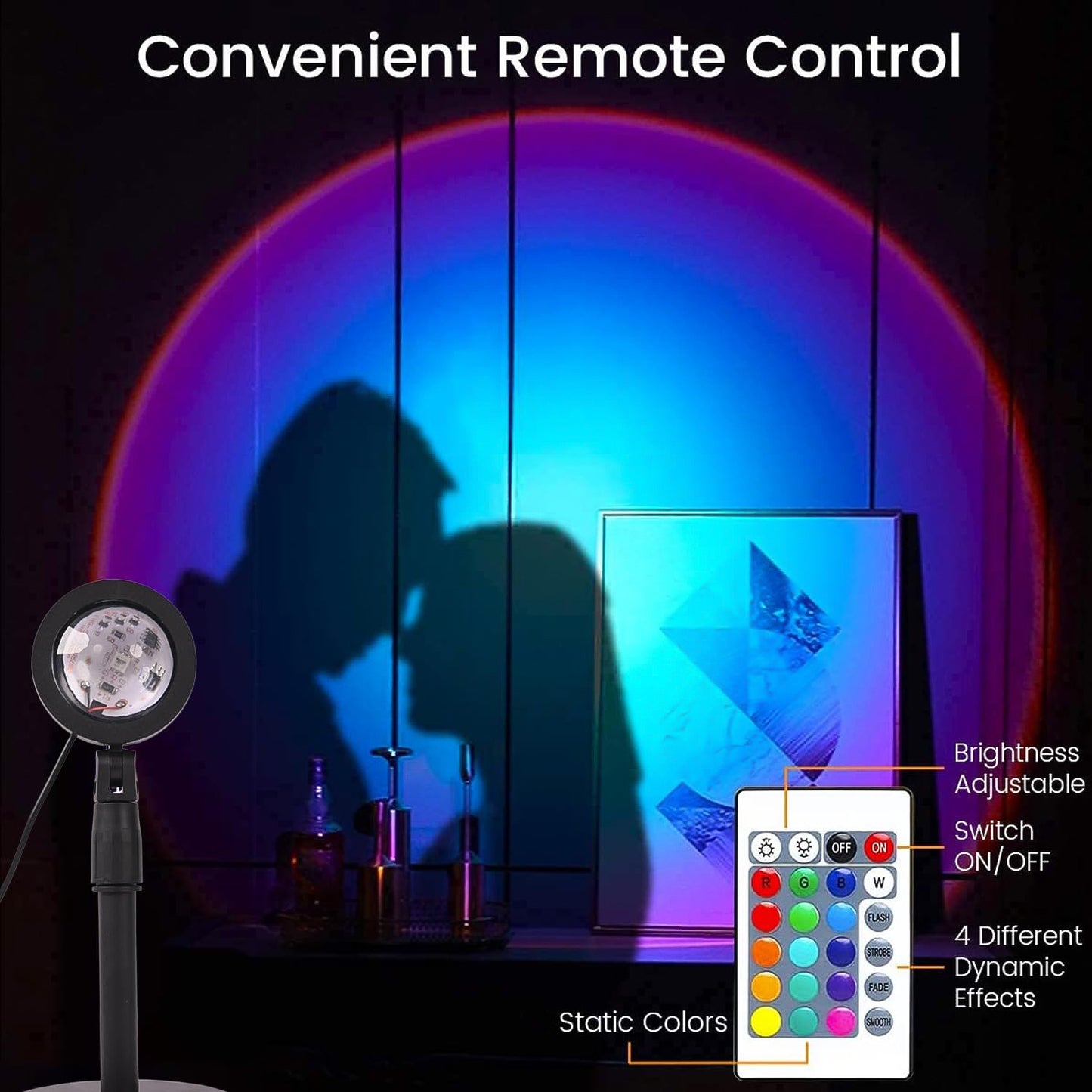 4 Colors Sunset Lamp Sunset Projection Lamp Led Night Lights - Happy Price - Image 4