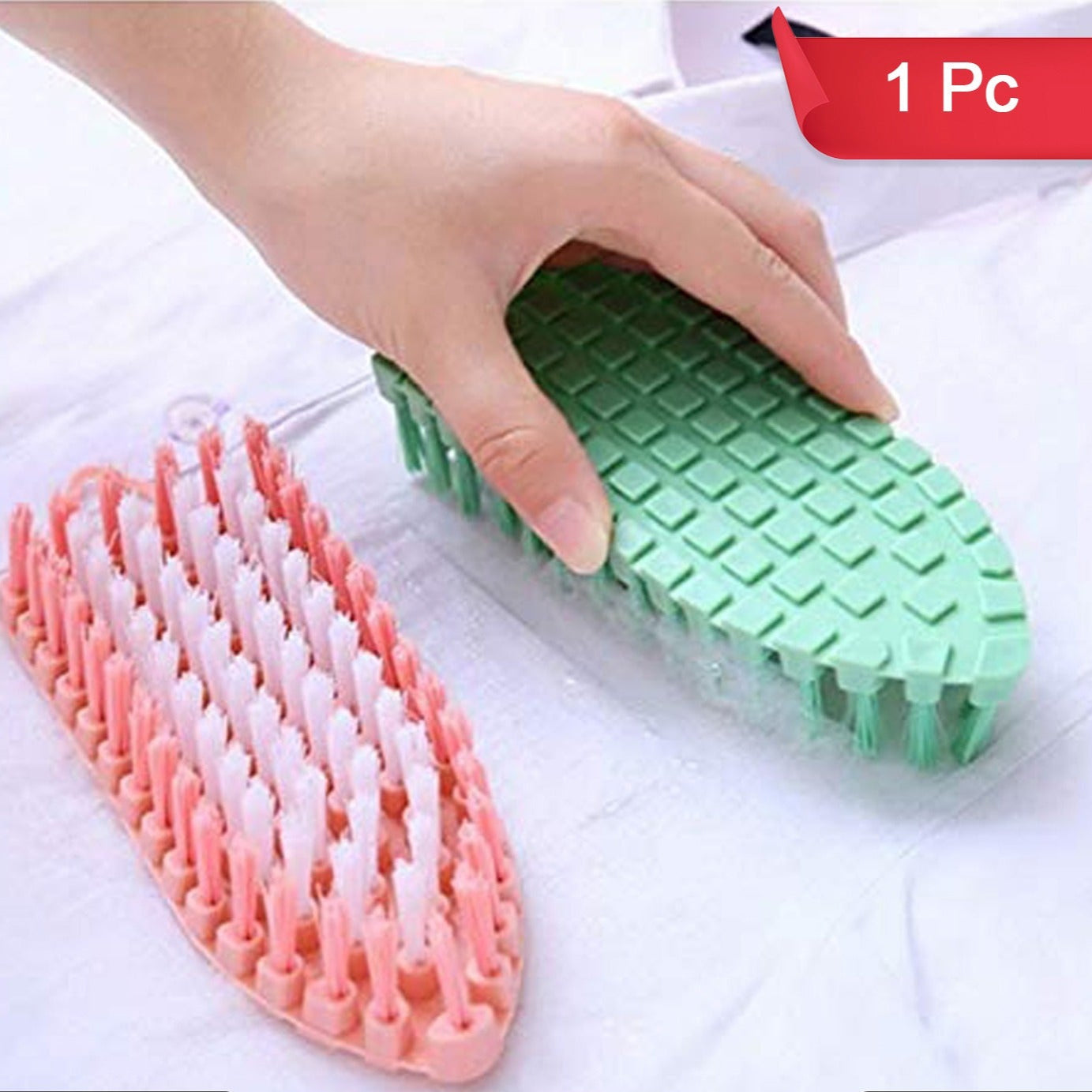 Flexible Plastic Cleaning Brush For Home Kitchen And Bathroom - Happy Price - Image 1