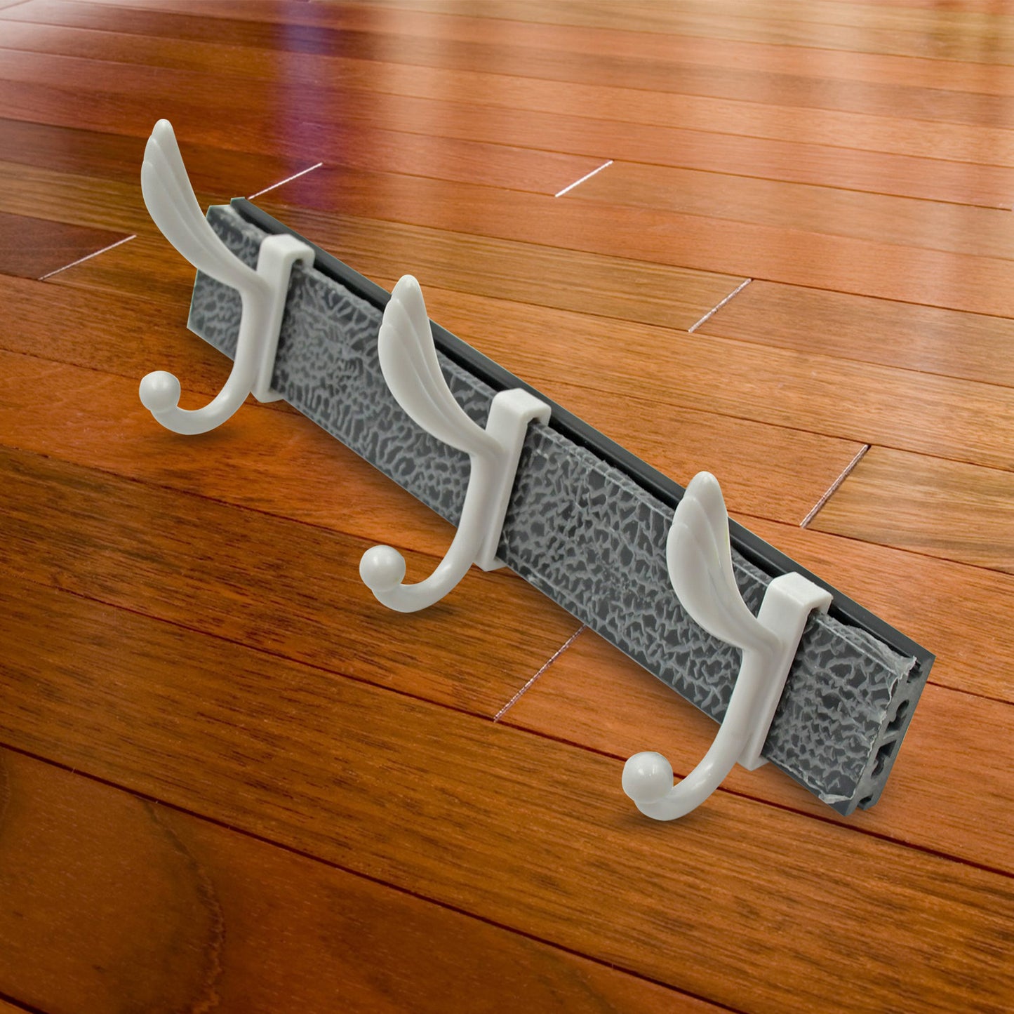 Cloth Hanger Wall Door Hooks Rail For Hanging Clothes For Hanging Hook Rack Rail Extra Long Coat Hanger Wall Mount For Clothes Jacket Hats 6 Hook - Happy Price - Image 3