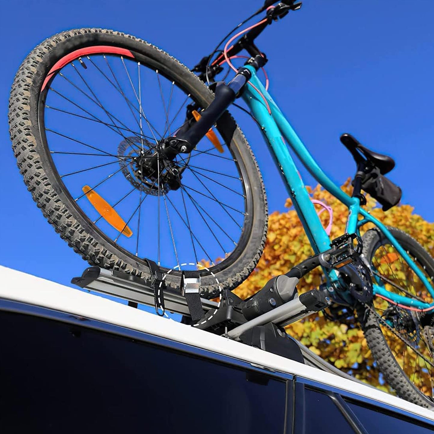 2 Pcs Luggage Securing Straps - 75 cm Adjustable Cargo Belts with Metal Buckles - Happy Price - Image 5