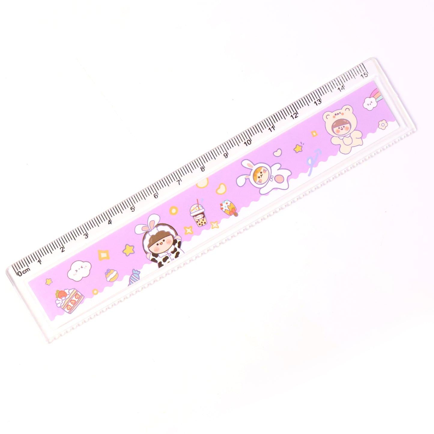 Cute Cartoon Plastic Ruler for Kids - 1 Pc Measuring Scale - Happy Price - Image 5