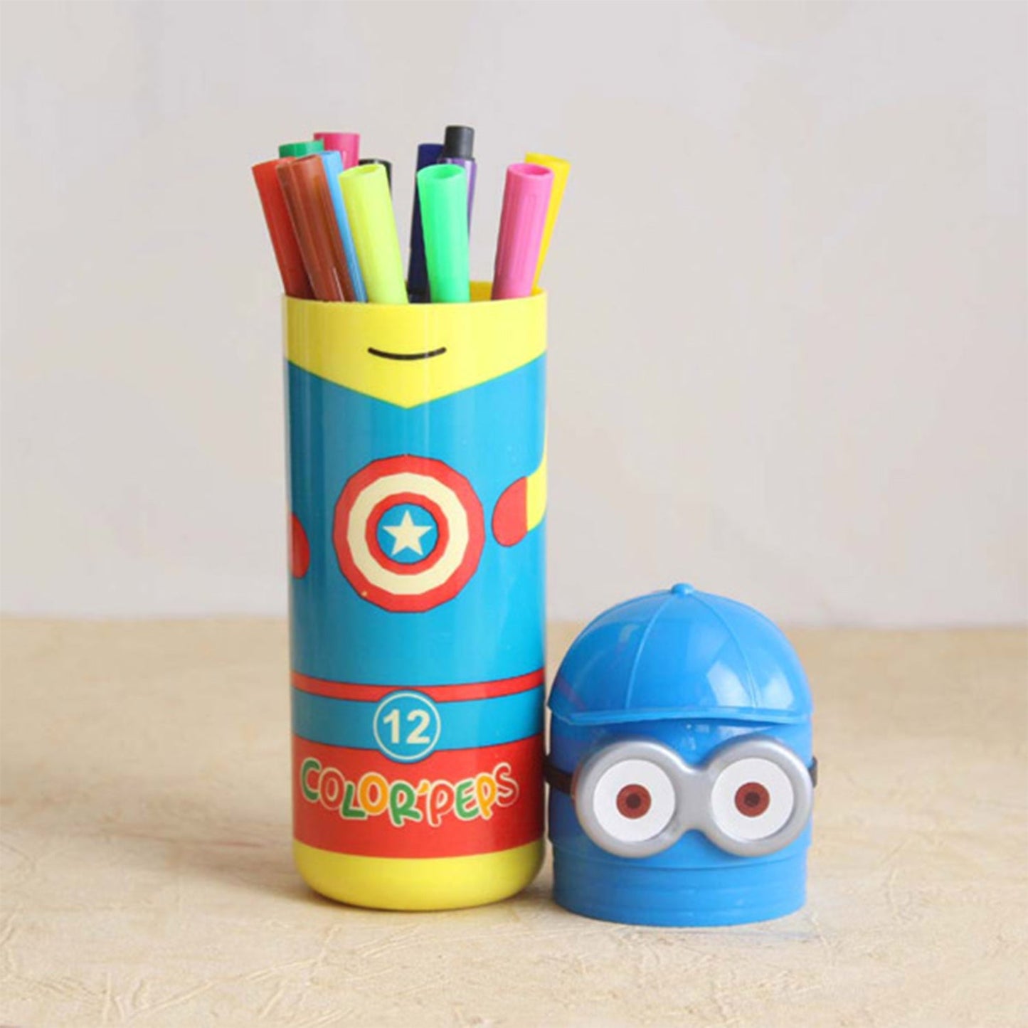 Minions Sketch Pen Set With Attractive Designed Case (Pack Of 12)6175_12pen_minions_sketch_box - Happy Price - Image 7