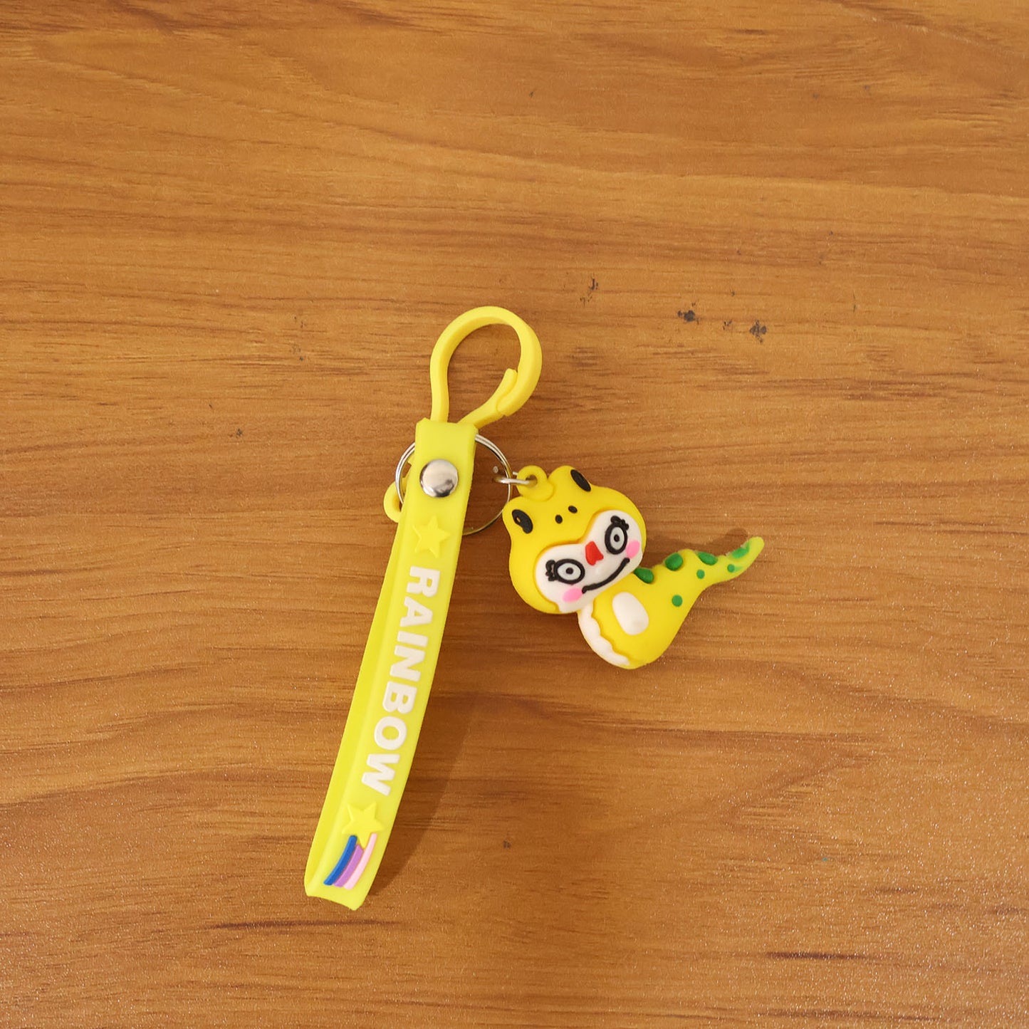 Cute Dinosaur Character Keychain with Rainbow Strap (1 Pc) - Happy Price - Image 7