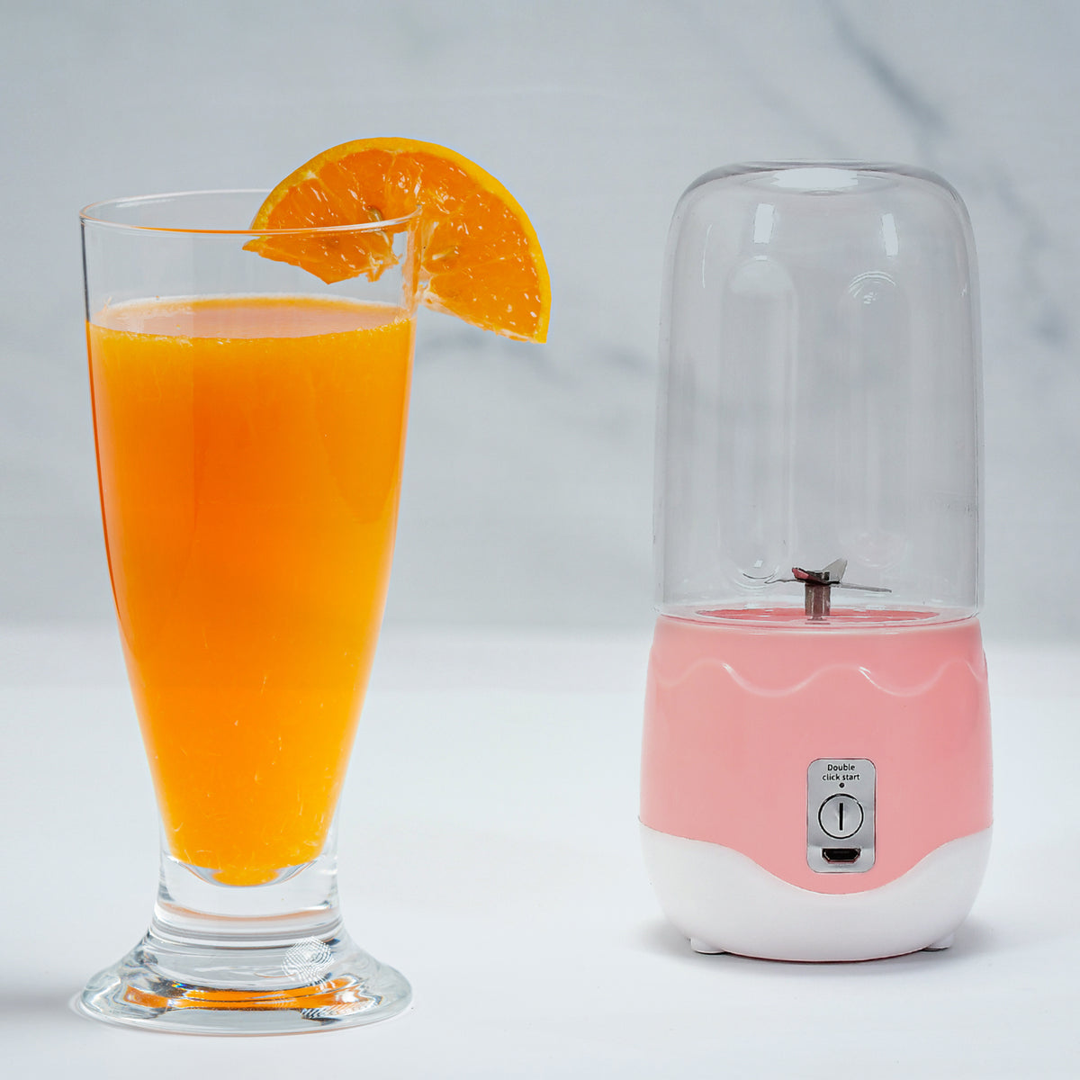Portable Blender Personal Blender Juicer Cup Mini Handheld Blender With 4 Blades Mixer For Fruit Shakes And Smoothies Portable Juicer (Multicolor) - Happy Price - Image 6