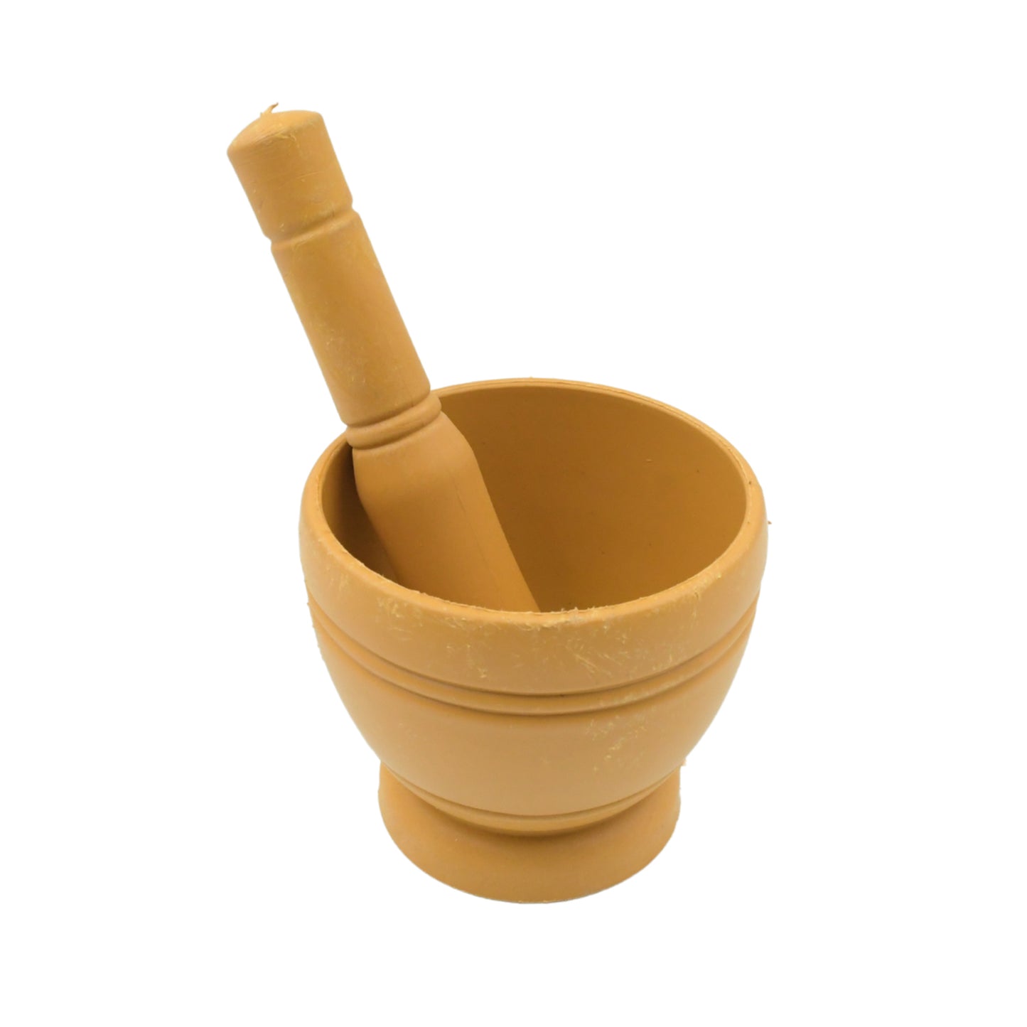 Mortar And Pestle Set For Spices Okhli Masher Khalbatta Kharal Mixer Natural Traditional Grinder And Musal Well Design For Kitchen Home Herb - Happy Price - Image 6