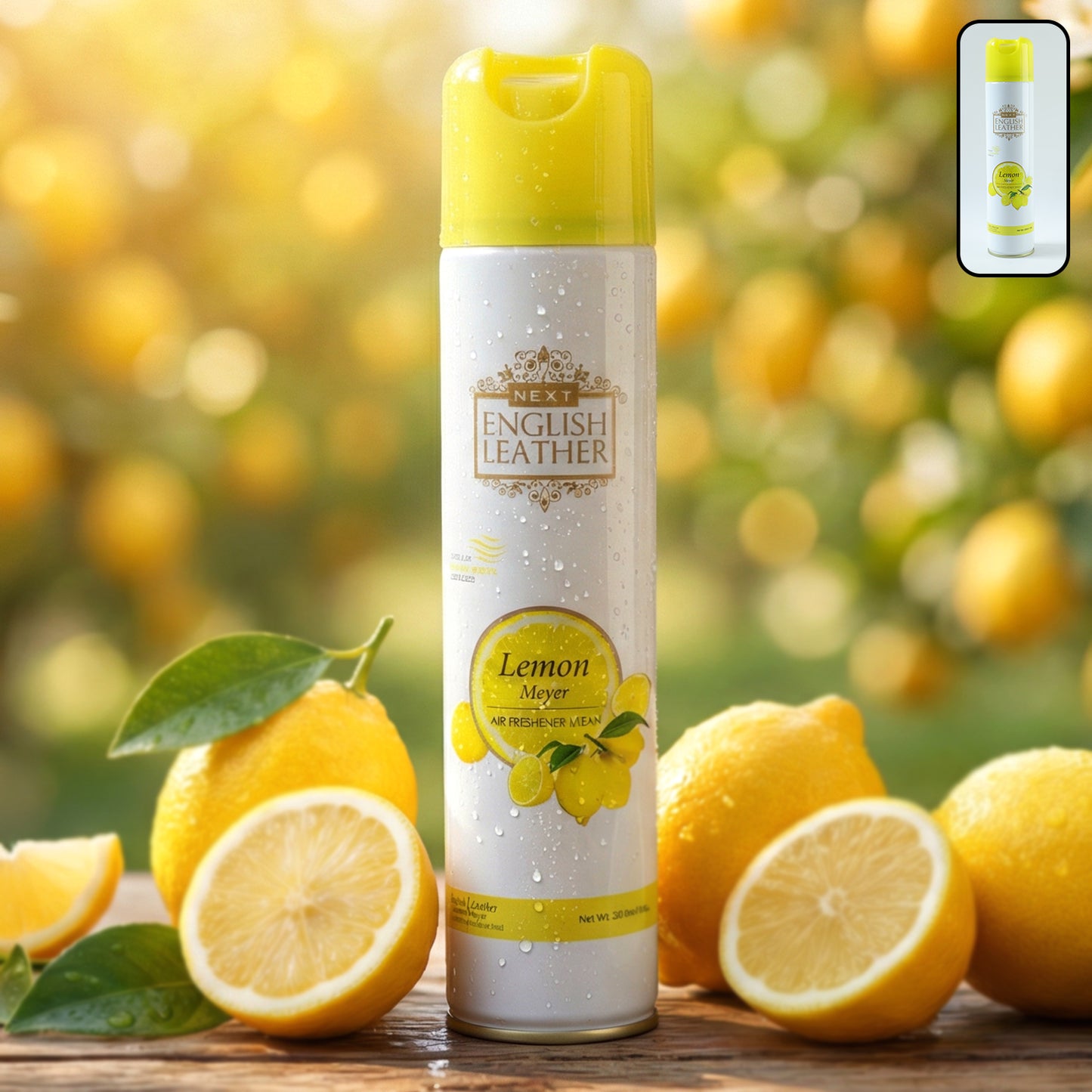 Next English Leather Lemon Air Freshener Spray 220 ML - Fresh Citrus Scent - Great Price - Image 2