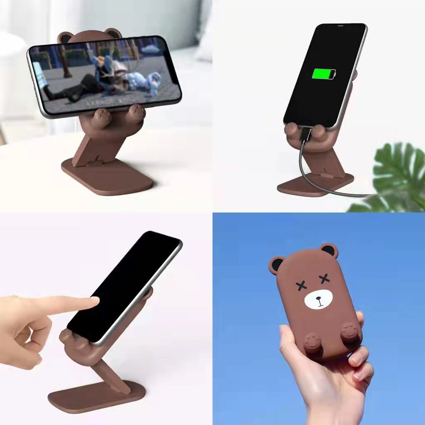 Adjustable Foldable Cartoon Mobile Phone Stand Holder for Desk - Happy Price - Image 4