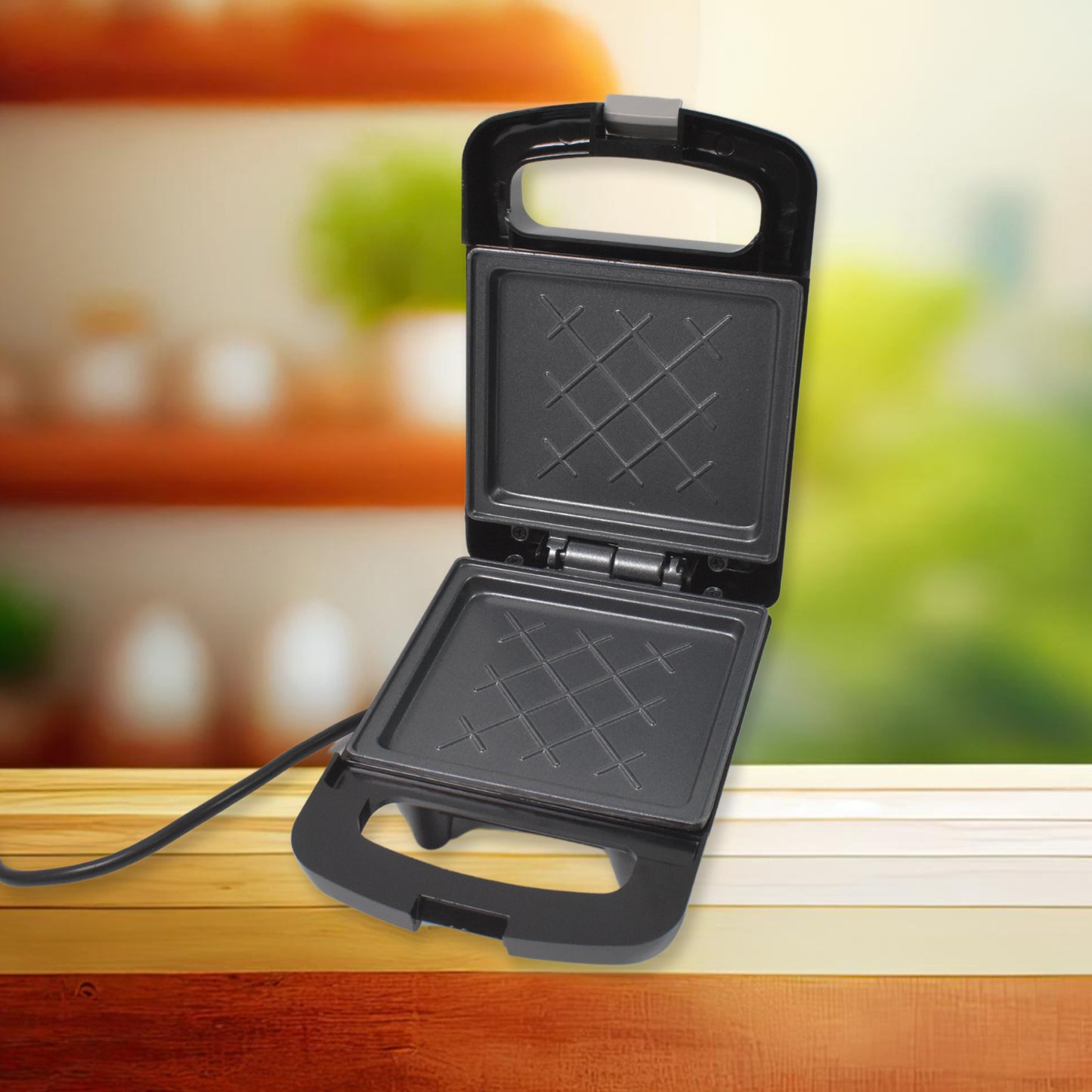 Sandwich Maker Makes Sandwich Non-stick Plates (1 Pc 500w) - Happy Price - Image 3