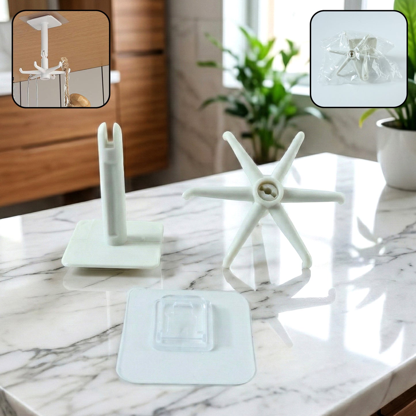 360° Rotating & Folding Wall Hook - Self-Adhesive & Waterproof - Happy Price - Image 2