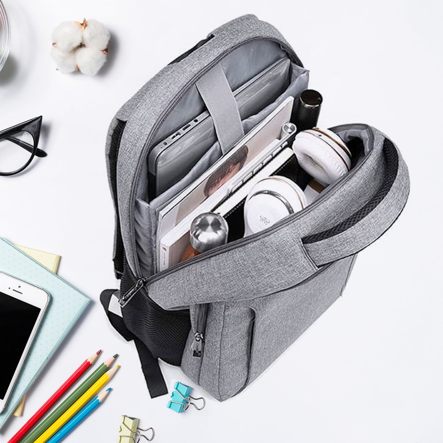 Laptop Bag With Adjustable Shoulder Strap Storage Pockets Lightweight Water-resistant Travel-friendly Bag Office Bag School Bag College Bag Business Bag - Happy Price - Image 2