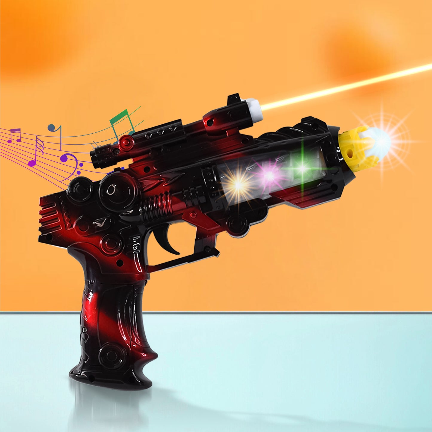 Ttg Led Flashing Sound Laser Toy Gun Battery Operated Space Gun With Lights Music - Happy Price - Image 6