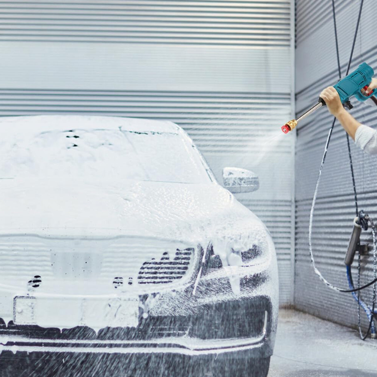 88VF Cordless High Pressure Washer Gun with Foam Sprayer - 1 Set - Happy Price - Image 3
