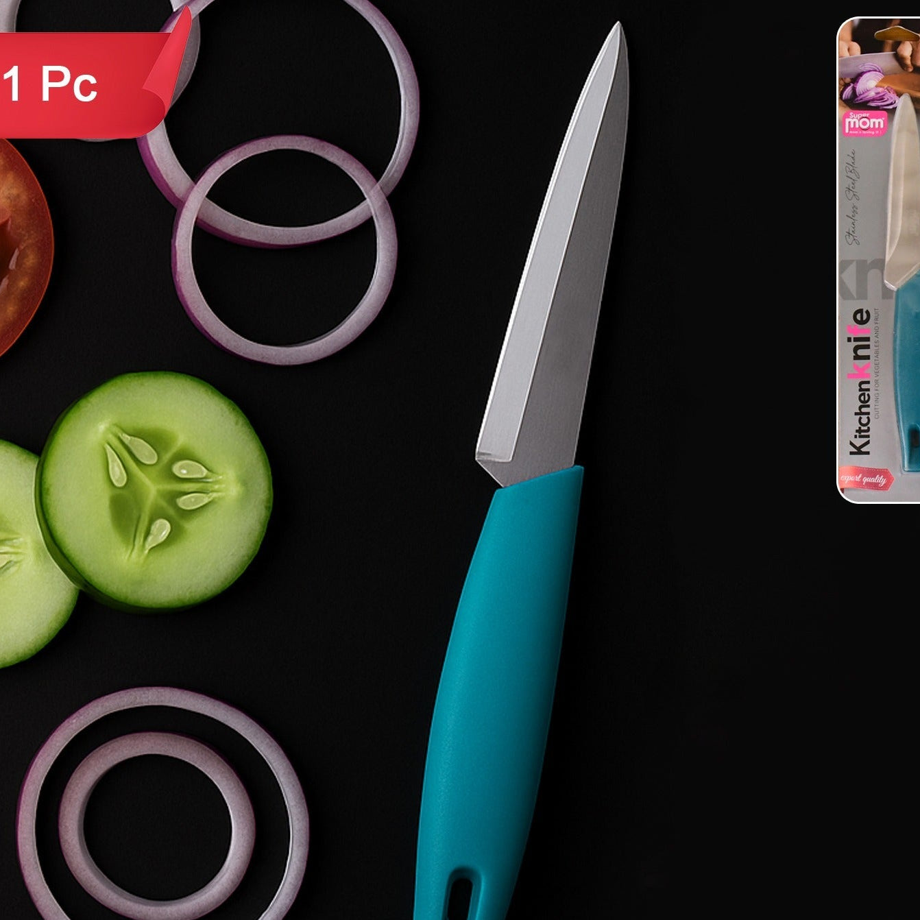 Premium Stainless Steel Kitchen Utility Knife - 1 Pc - Happy Price - Image 1