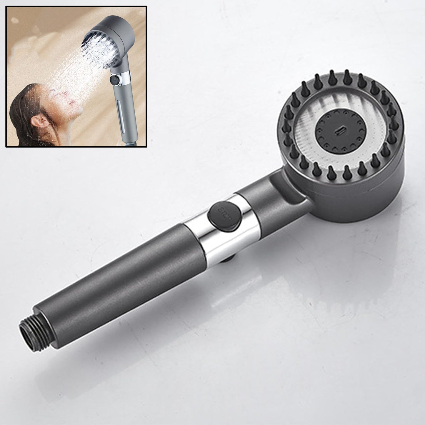Shower Filter Shower Head Adjustment Shower Head (3 Modes 1 Pc) - Happy Price - Image 2