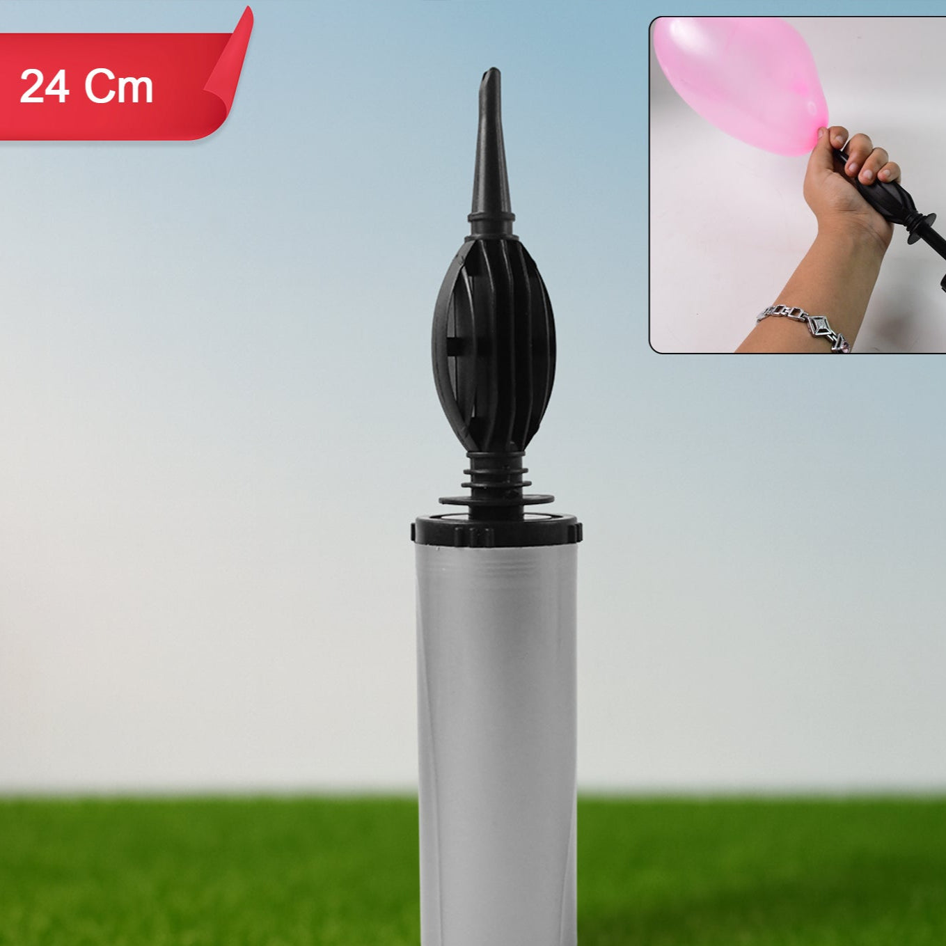 Hand Balloon Pump (24 Cm 1 Pc) - Happy Price - Image 1