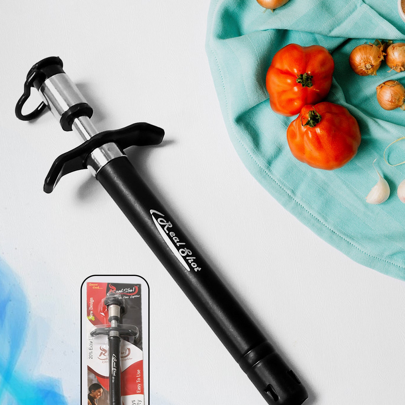 Stainless Steel Gas Lighter For Kitchen Gas Stove Long Lasting Unbreakable Lighters For Gas Stoves Restaurants Kitchen (1 Pc) - Happy Price - Image 1