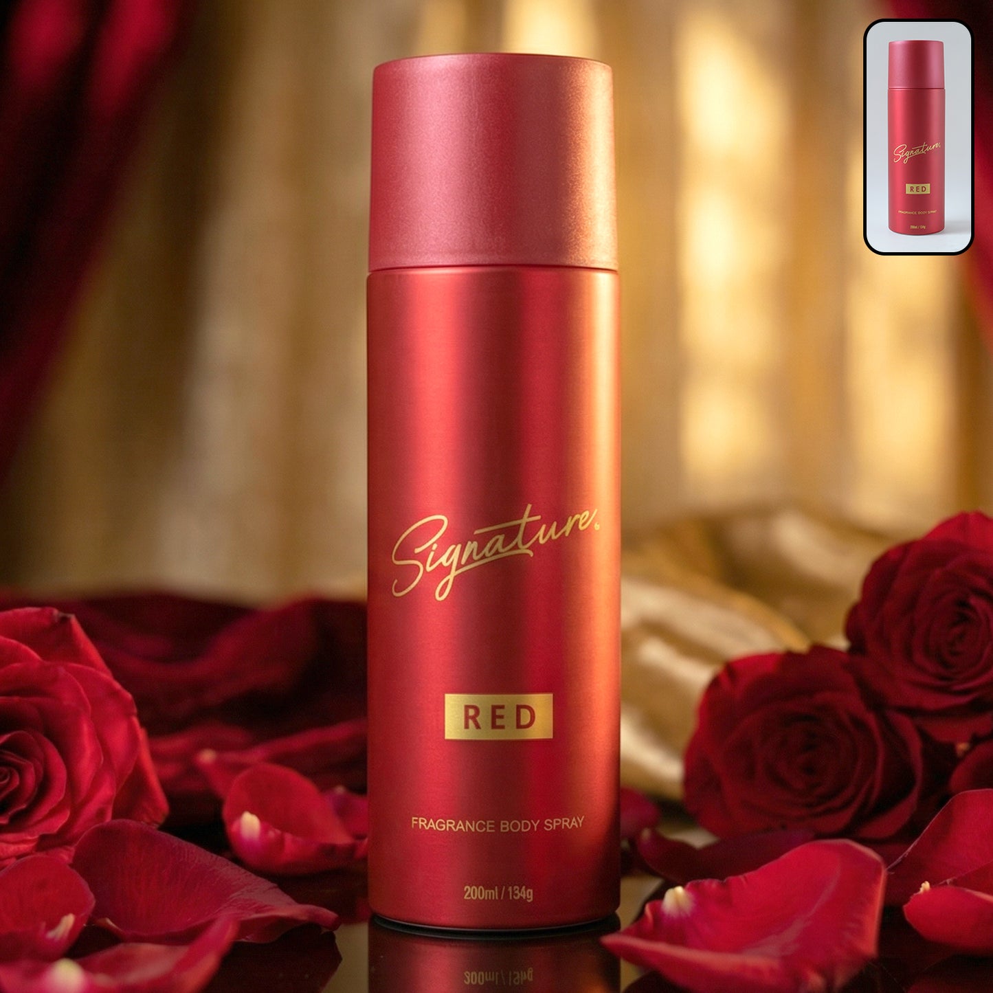 Signature Premium Red Fragrance Body Spray 200 ML for Men - Long Lasting Fresh Scent - Great Price - Image 2