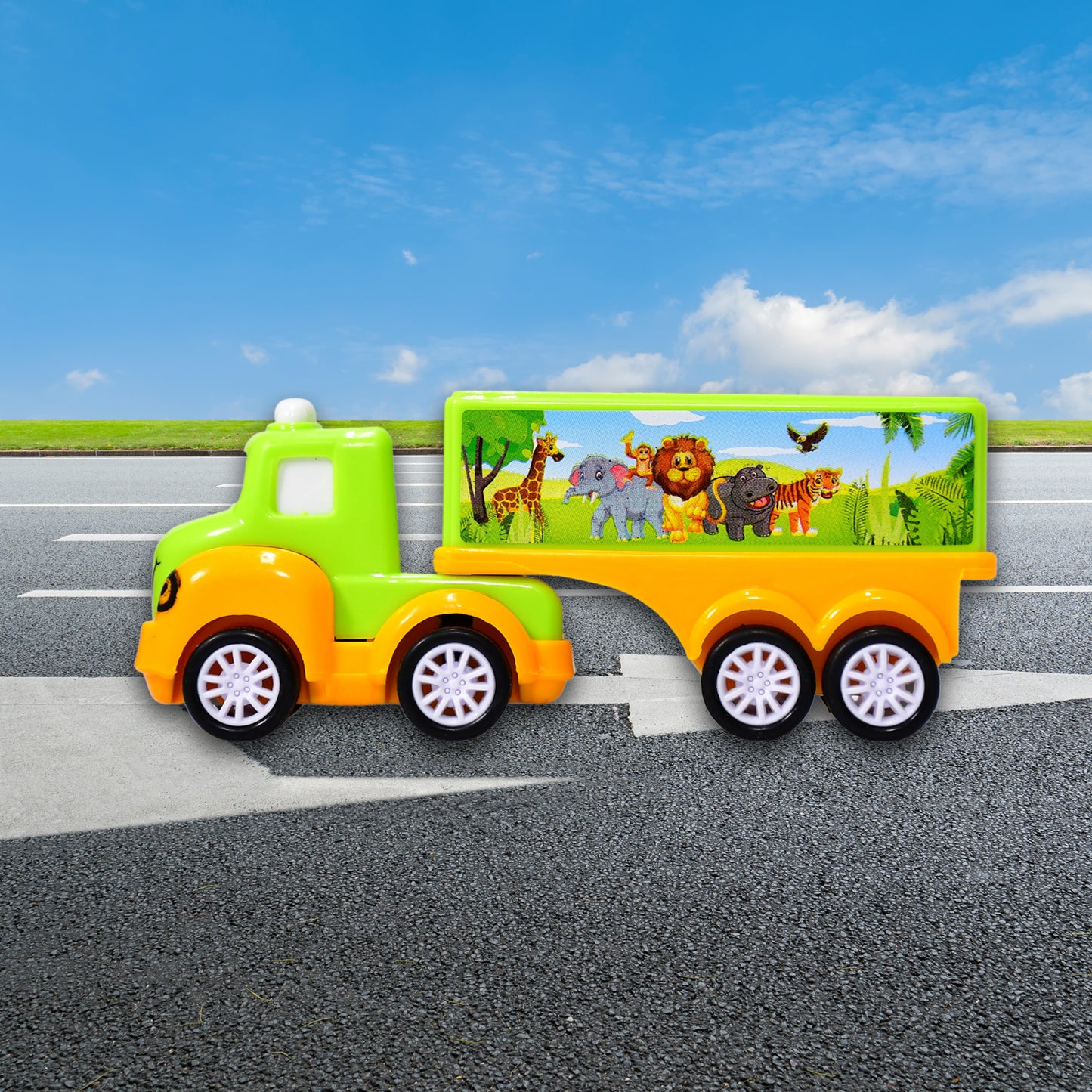 Small Green And Yellow Toy Truck. - Happy Price - Image 7