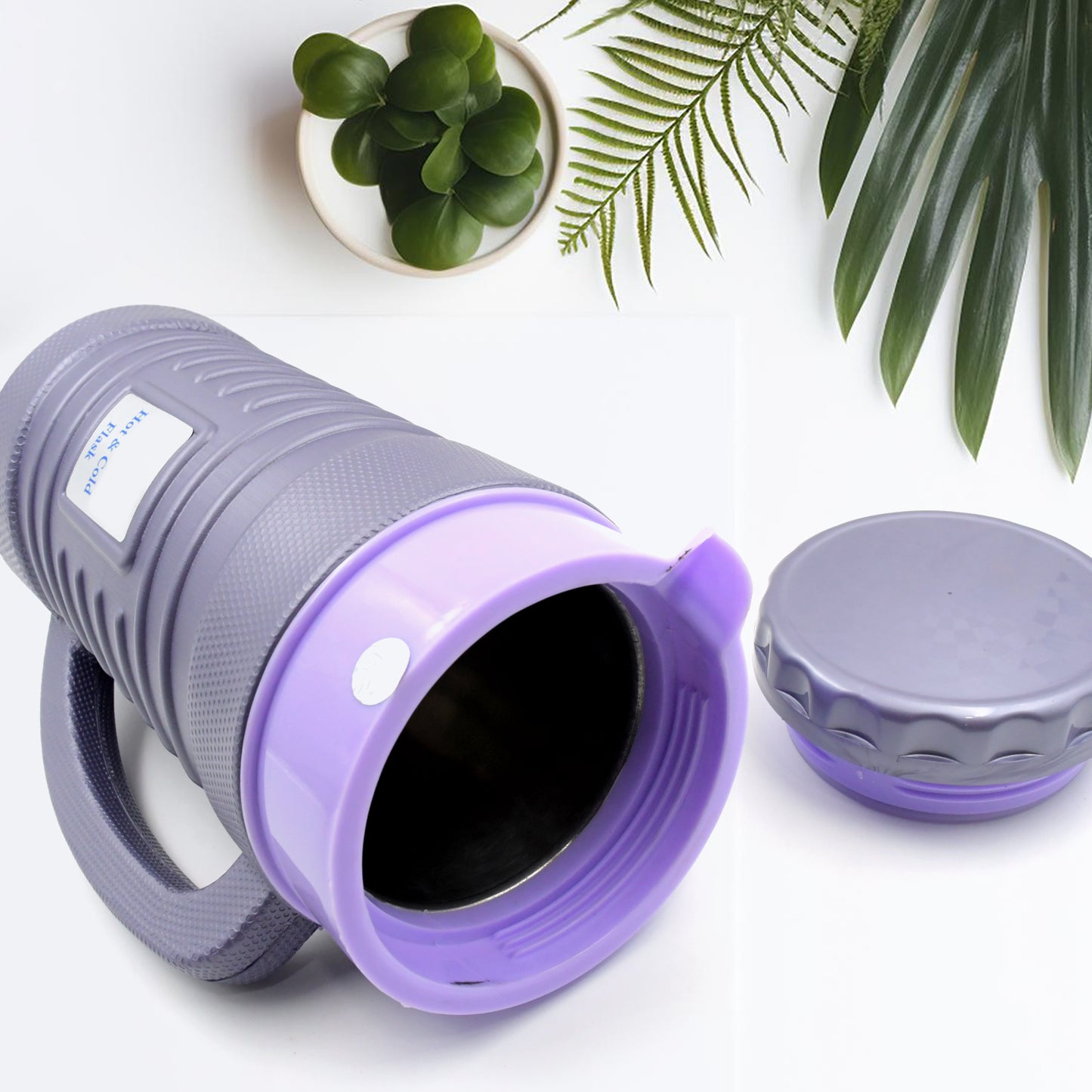 Thermos Insulated Flask Or Hot Kettle Plastic Innner Steel Insulated Tea Kettle Hot And Cold Premium Tea Kettle Kettle Easy To Carry Leak Proof Tea Jug Coffee Jug Water Jug Hot Beverag (1200 Ml 1700ml ) - Happy Price - Image 2