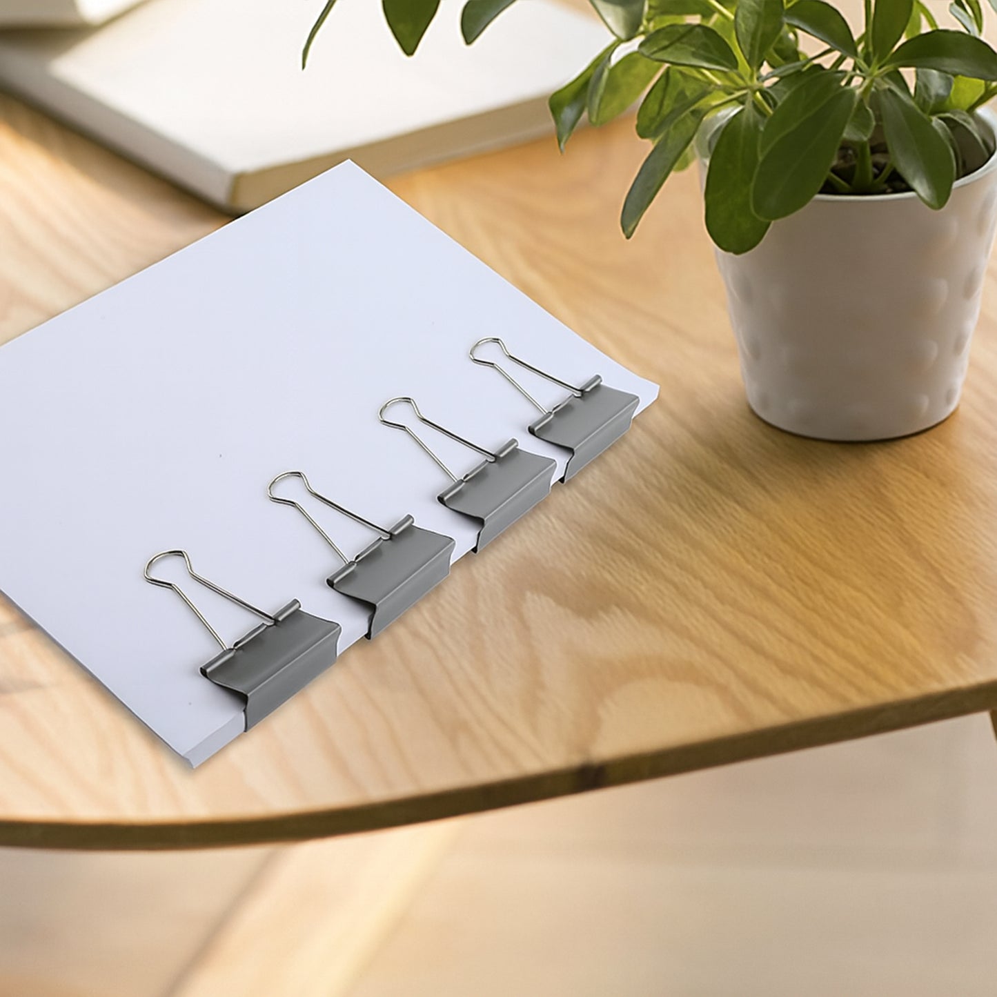 Durable Foldback Binder Clip - 1 Piece Metal Paper Clamp - Happy Price - Image 3