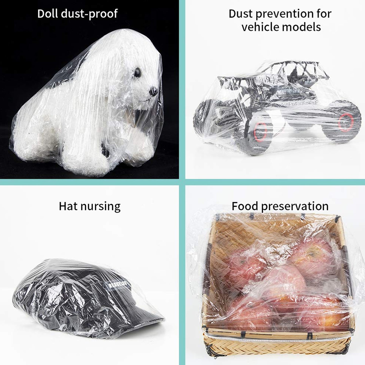 Disposable Shower Caps For Women Larger Thicker Waterproof And Individually Wrapped Plastic Elastic Hair Bath Caps For Hotel And Spa Hair Salon Home Use Portable Travel (1pc 10 Pc) - Happy Price - Image 4