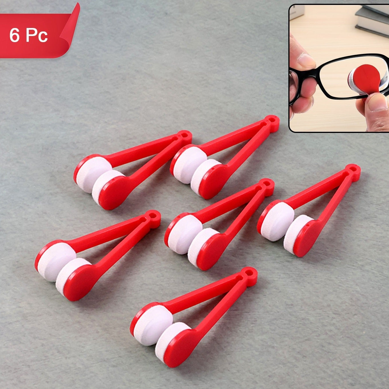 6 Pcs Portable Lens Cleaner Tool for Glasses & Sunglasses - Happy Price - Image 1