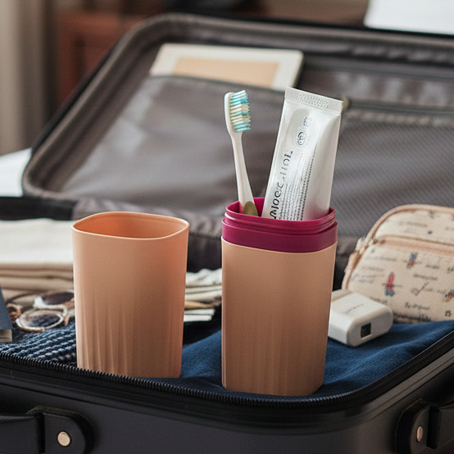 2 Pcs Portable Toothbrush Holder Case for Travel - Happy Price - Image 7