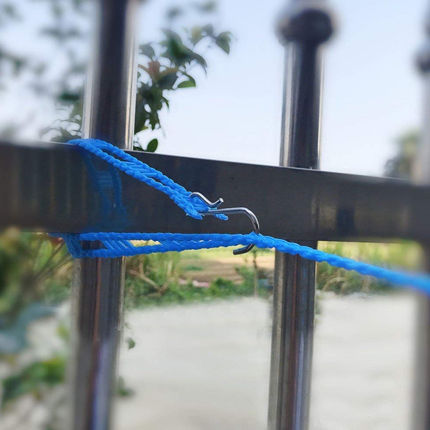 3 Meter Anti-Slip Nylon Clothesline with Hooks - Portable Indoor Outdoor Drying Rope - Happy Price - Image 5