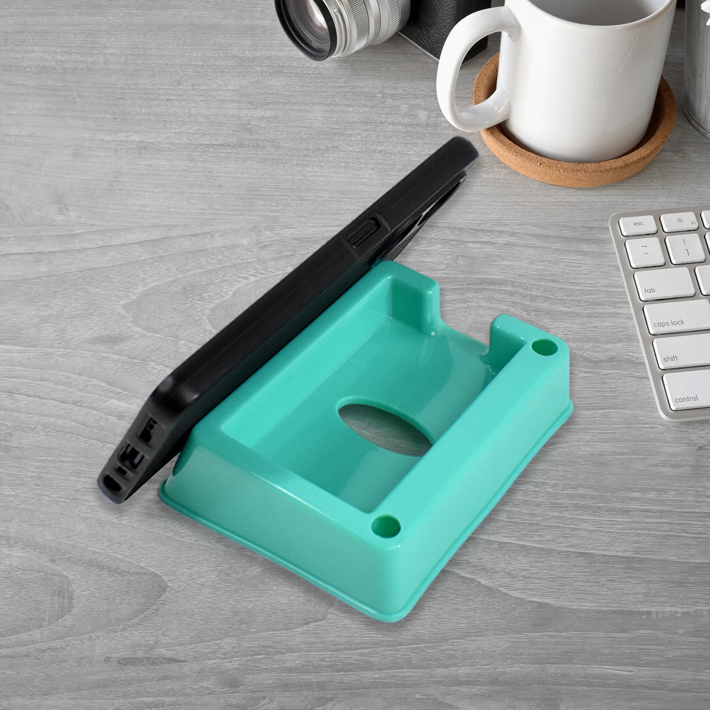 Plastic Mobile Phone Holder Stand - 4 Piece Set for Wall Mounting - Happy Price - Image 2