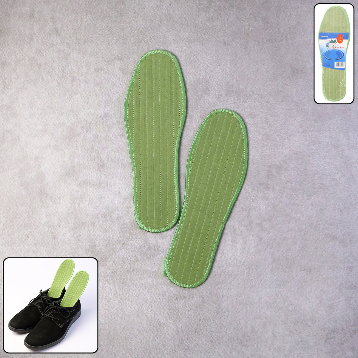 Comfort Shoe Insoles for Size 37 Foot Support - 1 Pair Breathable Cushioned Inserts - Happy Price - Image 2
