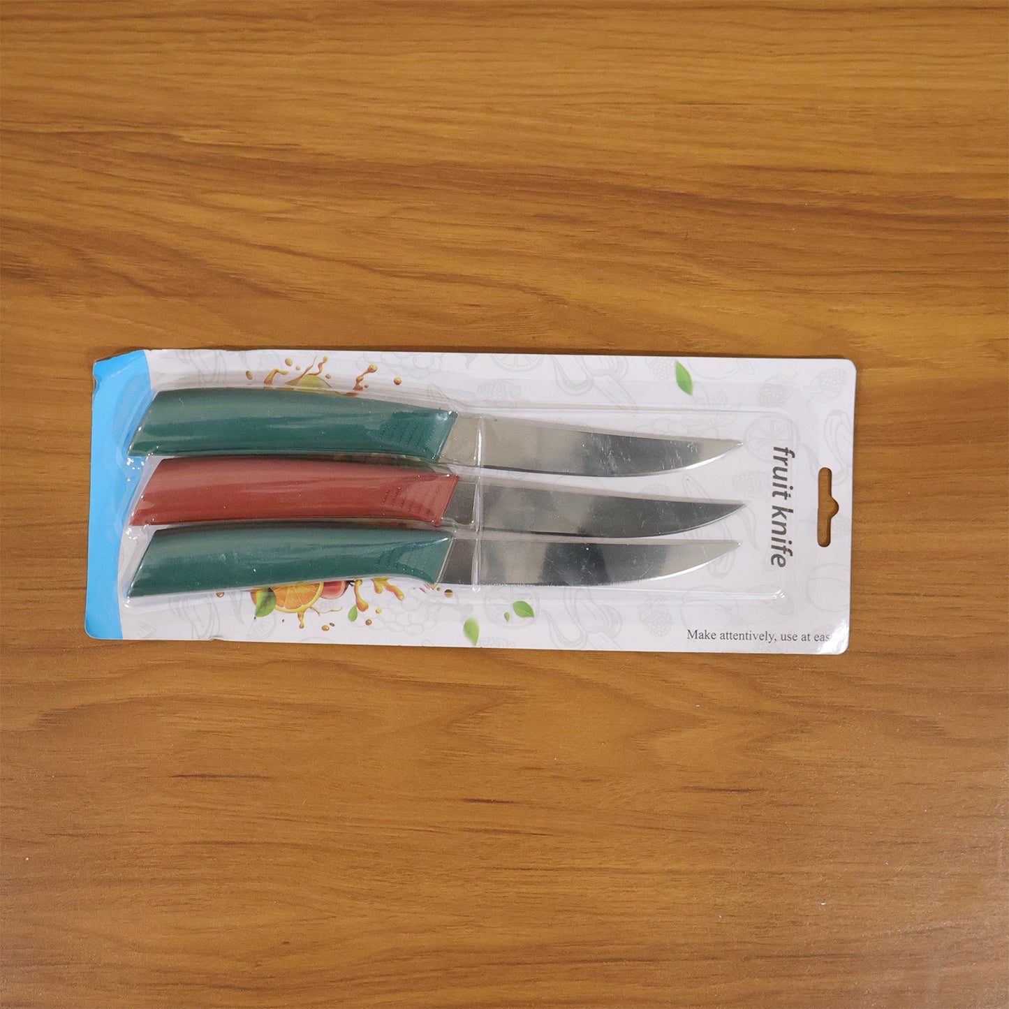 Set of 3 Stainless Steel Kitchen Knives for Fruits & Vegetables - Happy Price - Image 7