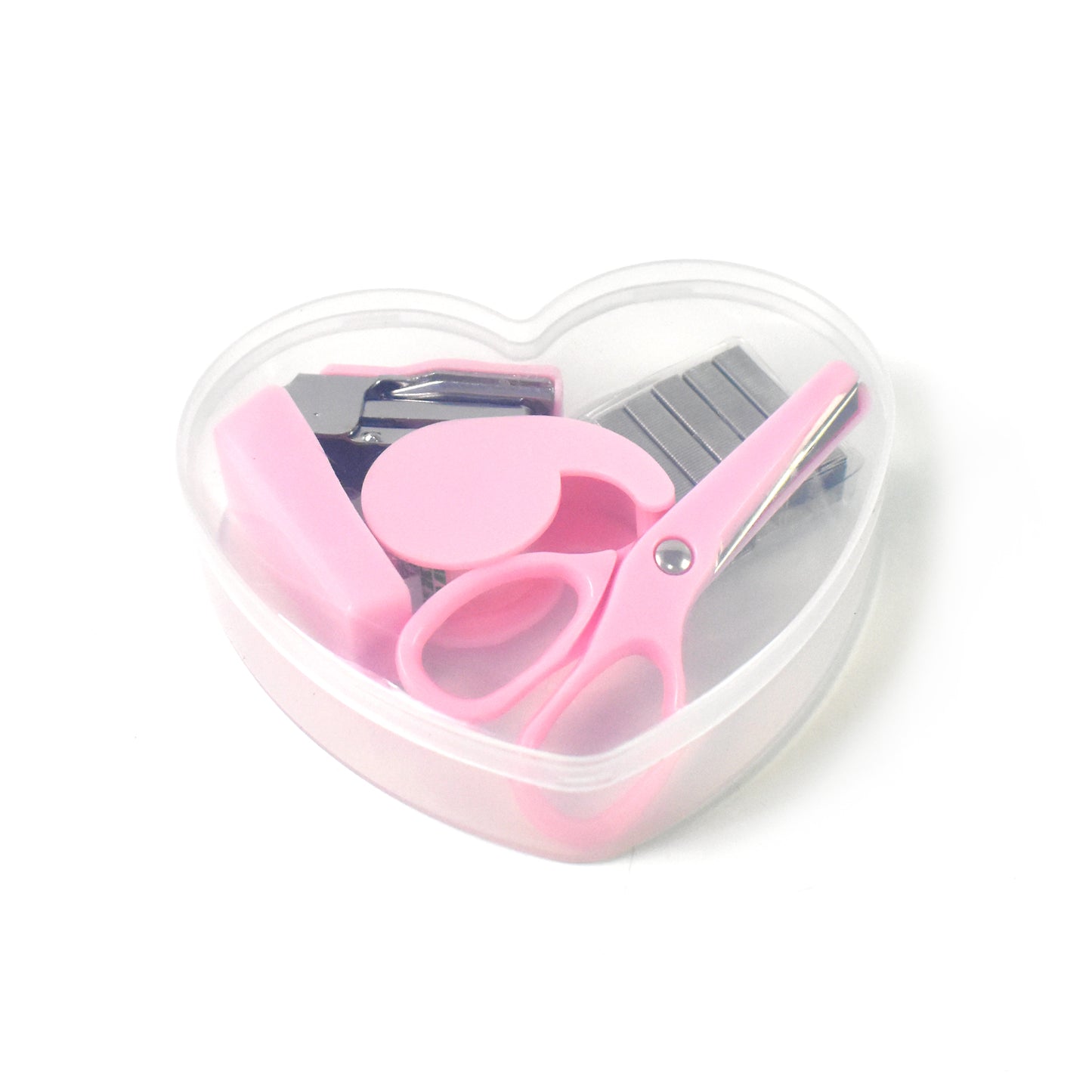 Mini Office Stationery Set Including Stapler Scissors Paper Clips Tape Dispenser Transparent Tape And Staples - Happy Price - Image 5