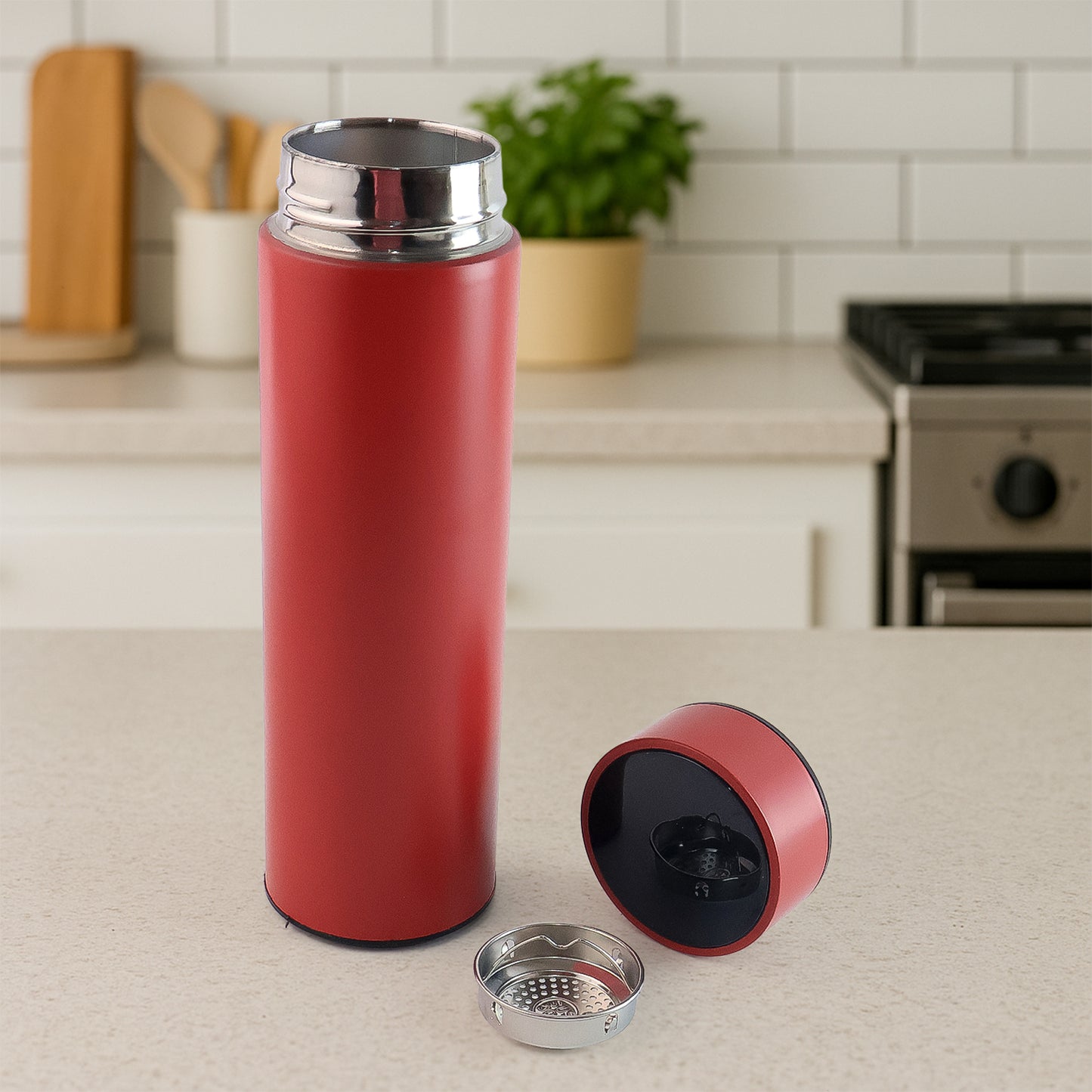 Red Vacuum Insulated Water Bottle (1 Pc 500ml) - Happy Price - Image 5