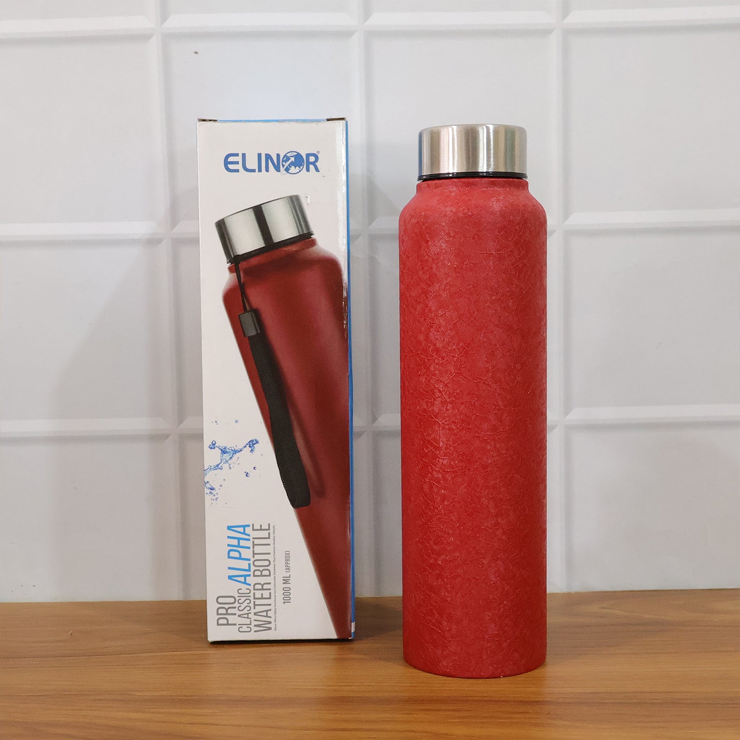 1000 ML Stainless Steel Water Bottle - Red Classic Design - Happy Price - Image 7