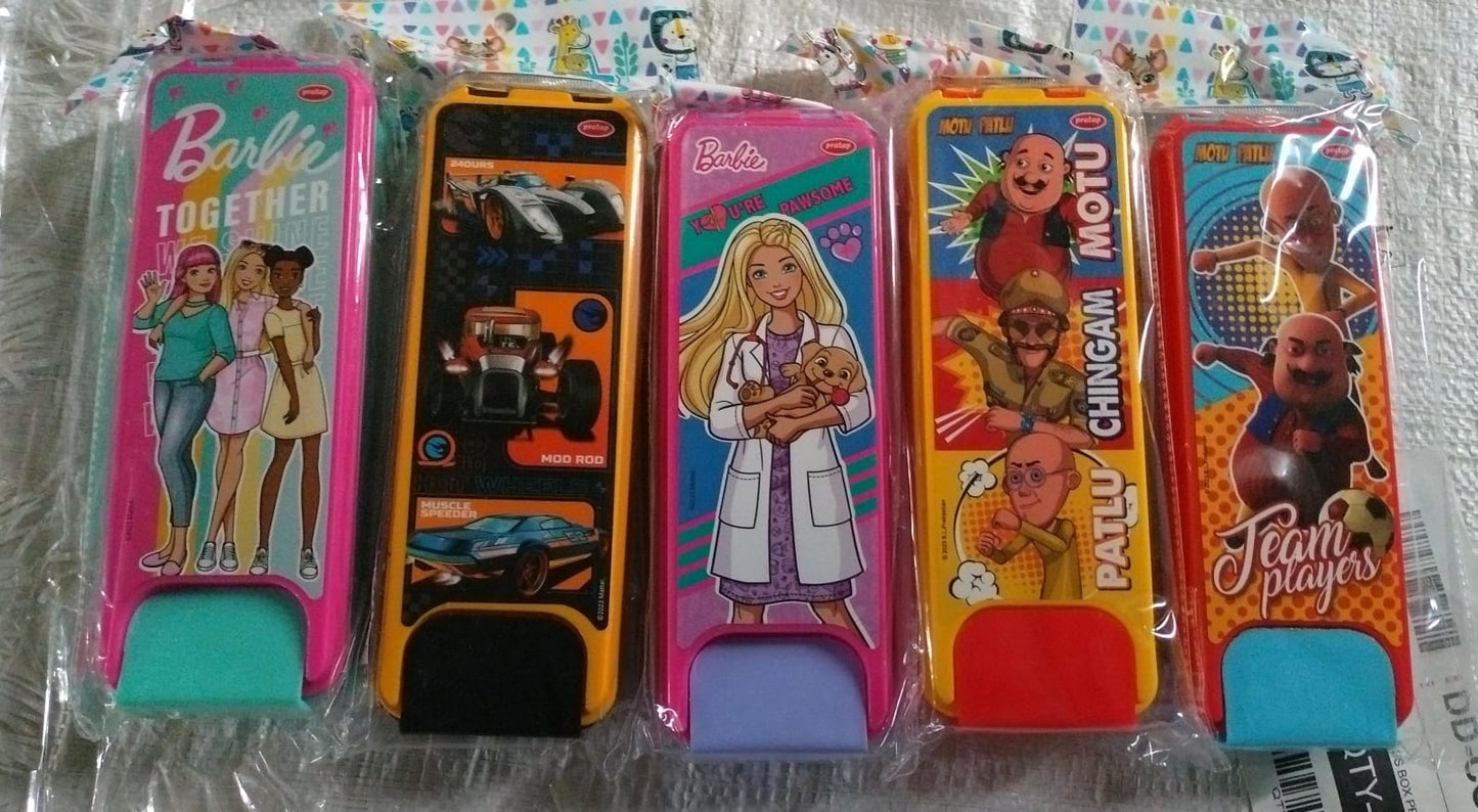 Stylish Cartoon Printed Hard Top Pencil Box For Kids (1 Pc Mix Design) - Happy Price - Image 7