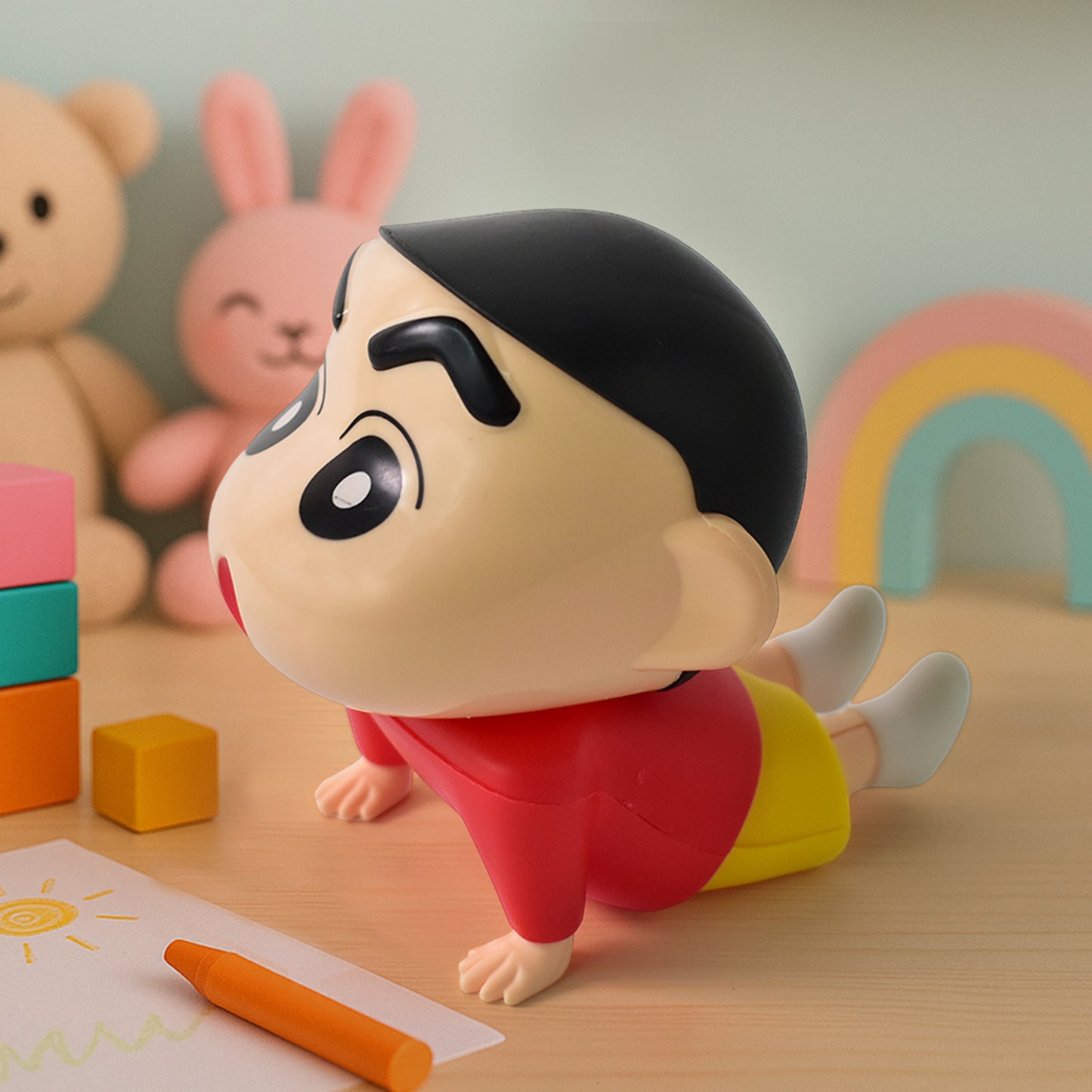 Shinchan Sitting Character Figurine - Anime Style PVC Toy for Kids & Desk Decor (1 Pc) - Happy Price - Image 6