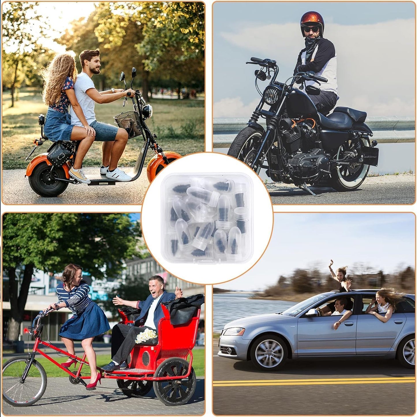 Tire Repair Rubber Nail Car Tire Repair Nails Tire Repair Rubber Screws Black (10 Pcs Set) - Happy Price - Image 6