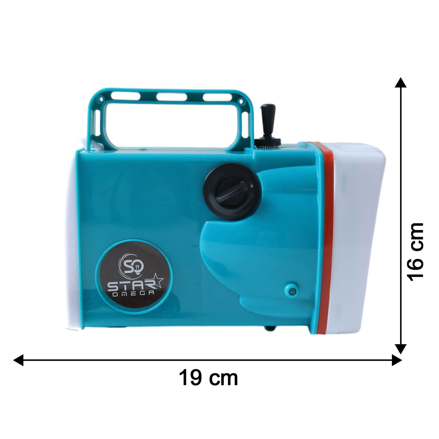 Omega 7800mAh Rechargeable LED Torch with Laser Beam - 1 Pc - Great Price - Image 5