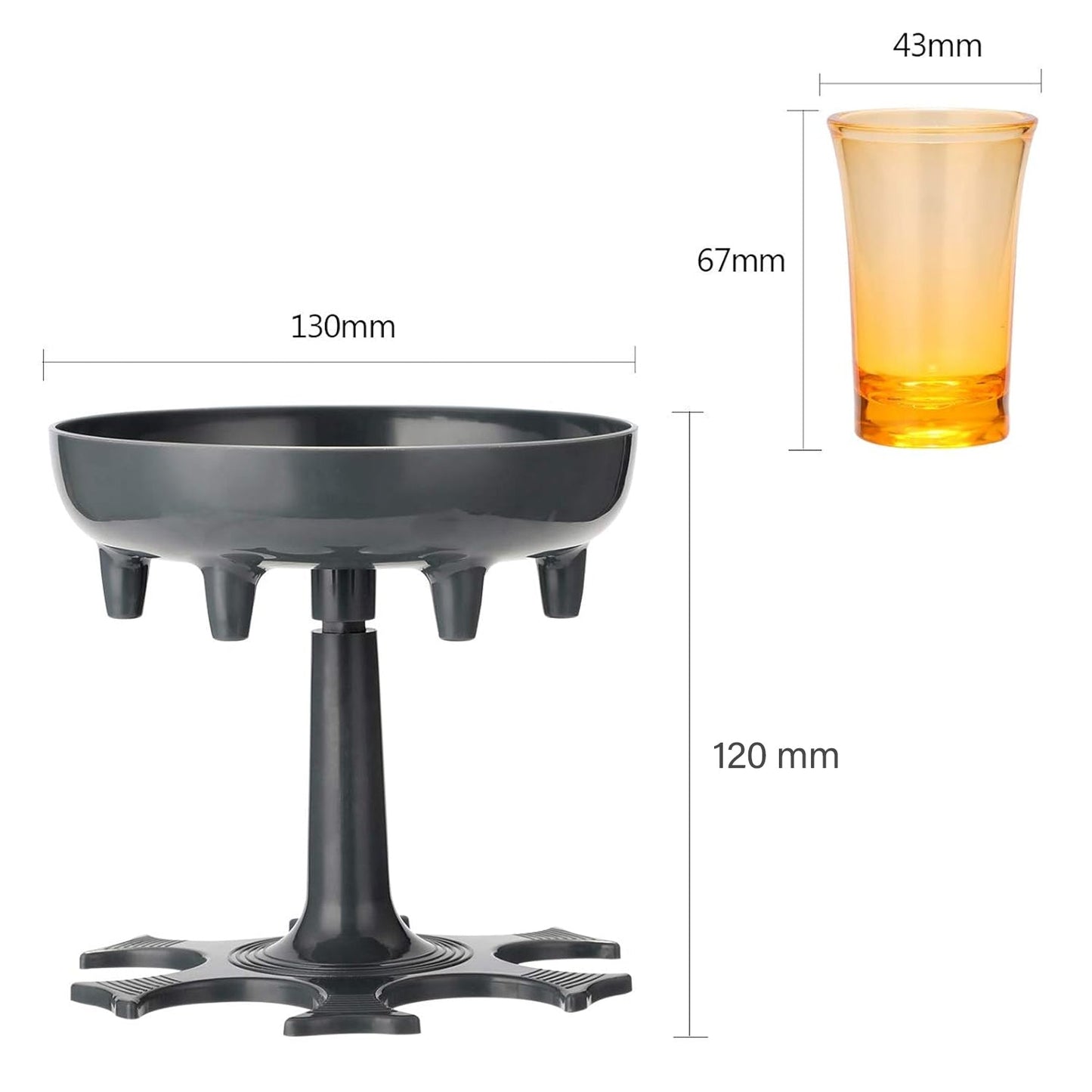 6 Shot Win Glass Dispensers With Tray 6 Pcs Glass - Happy Price - Image 5