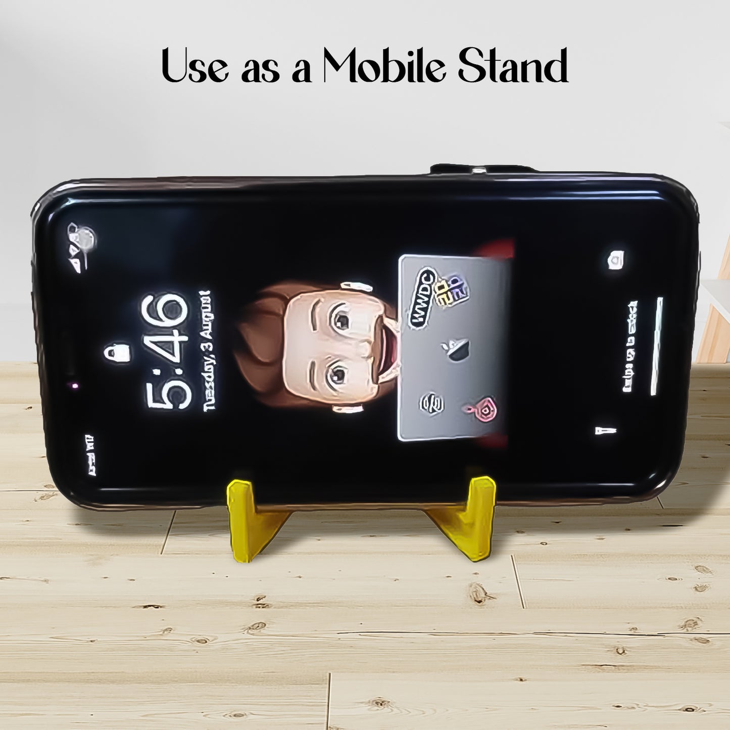 2 In 1 Plastic Keychain With Mobile Stand Phone Holder (100 Pcs Set Multicolor) - Happy Price - Image 4