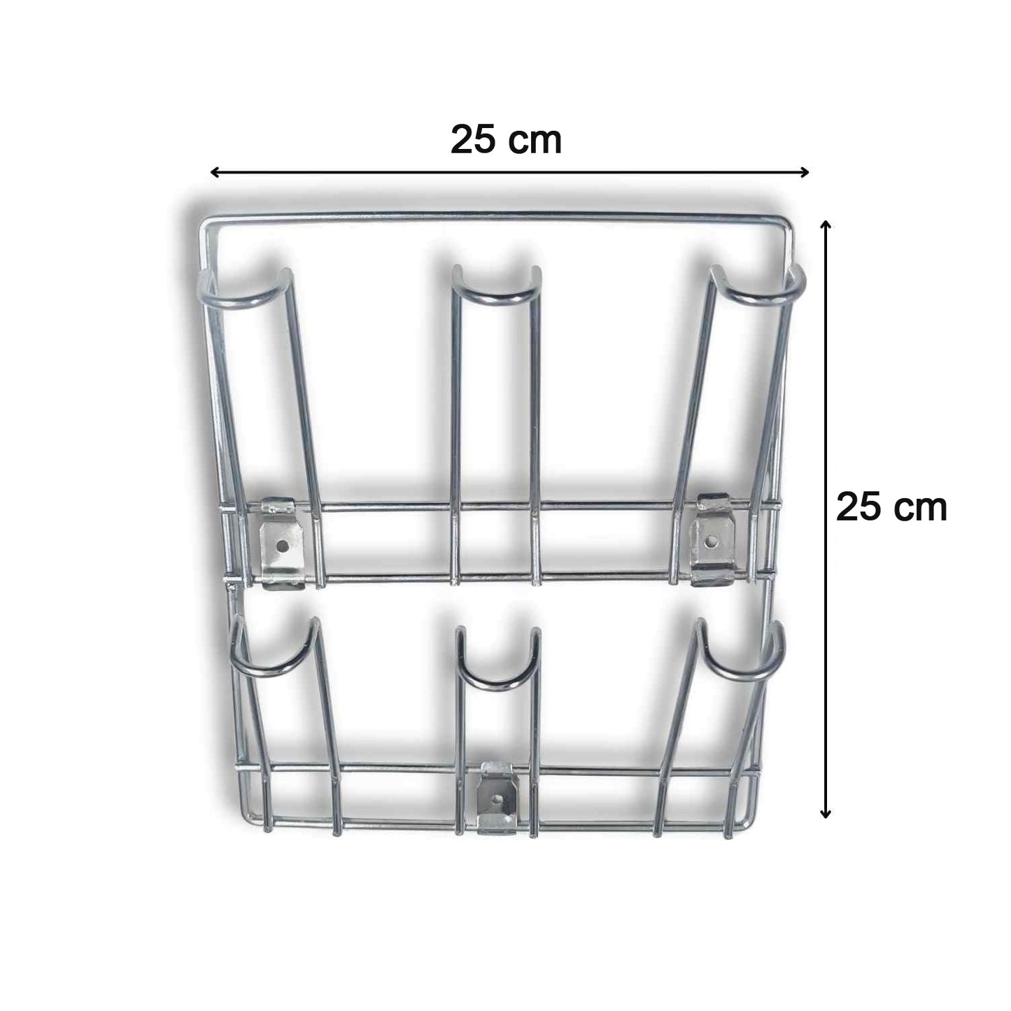 Stainless Steel Wall Mount Mug Rack - 25x25 cm, 1 Pc - Happy Price - Image 5