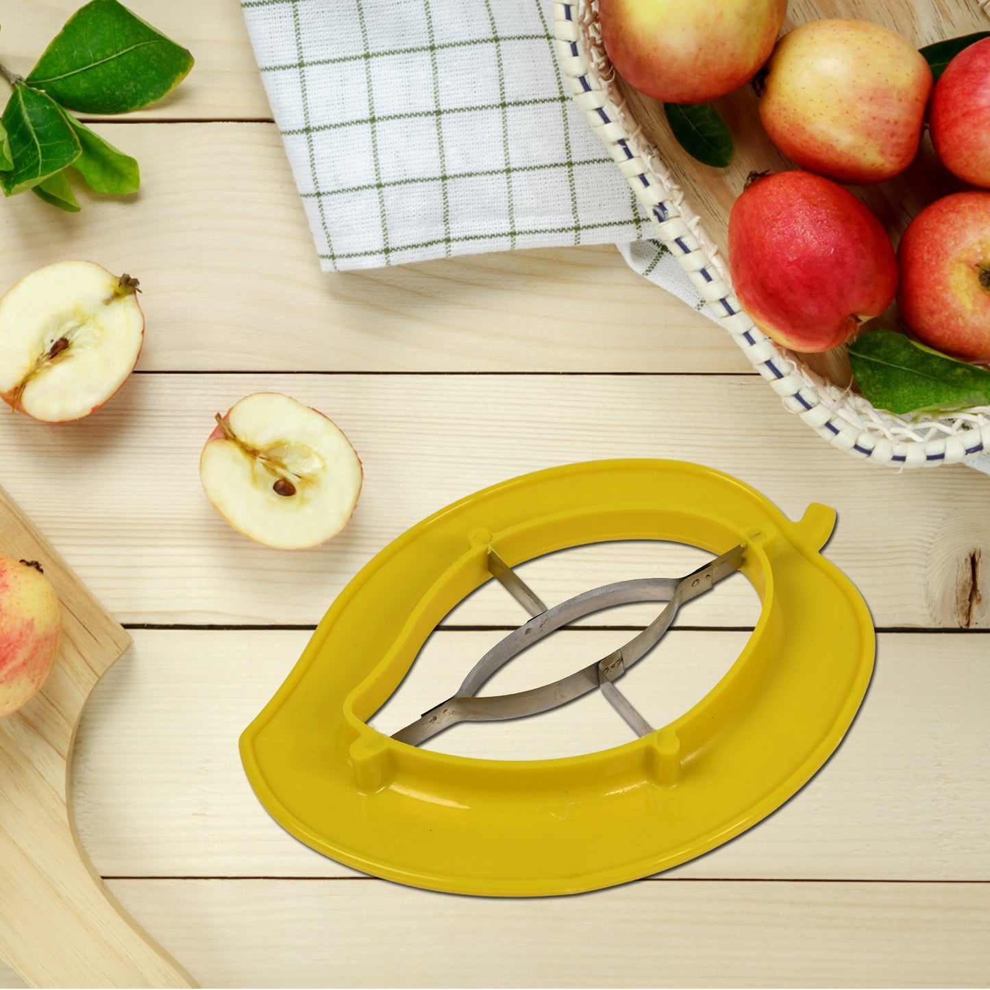 2356 Mango Cutter Slicer Machine Tool Cutter With Sharp Blades Cutter Non Slip Handle ( 1pc ) - Happy Price - Image 4
