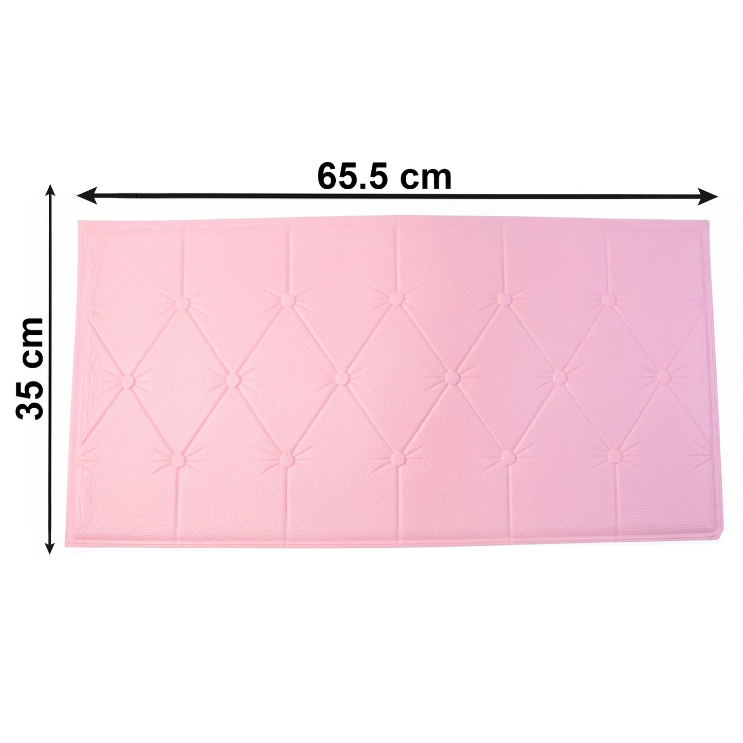 Self-Adhesive 3D Foam Wall Panel - 1 Pc Pink 69x35 Cm - Great Price - Image 5