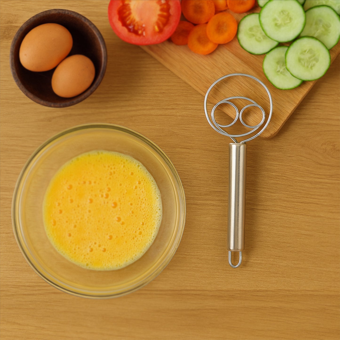 2 Piece Stainless Steel Spiral Whisk Set for Kitchen - Happy Price - Image 5