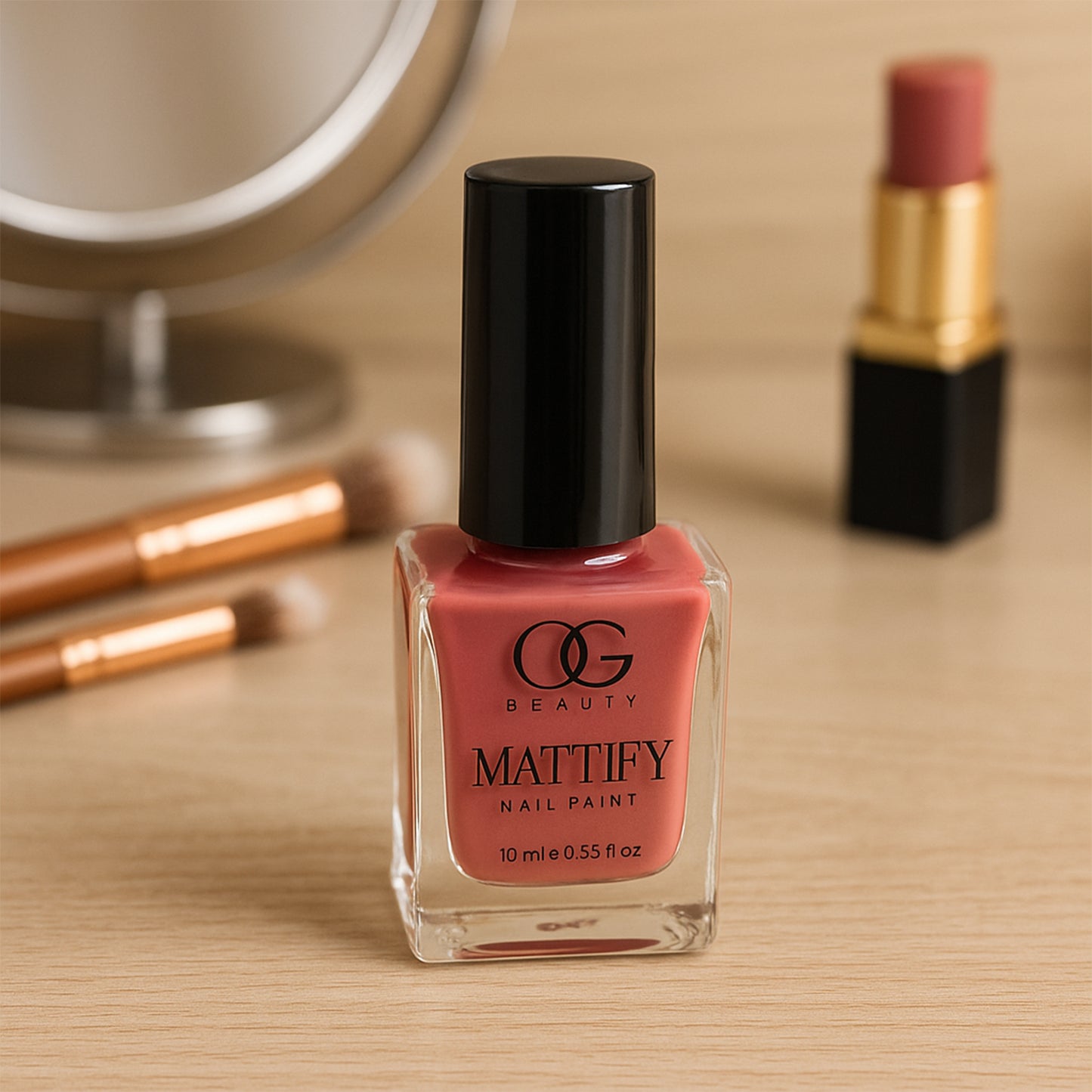 HappyPrice Matte Pink Nail Polish - 10 ML, Quick Dry & Long Lasting - Happy Price - Image 4