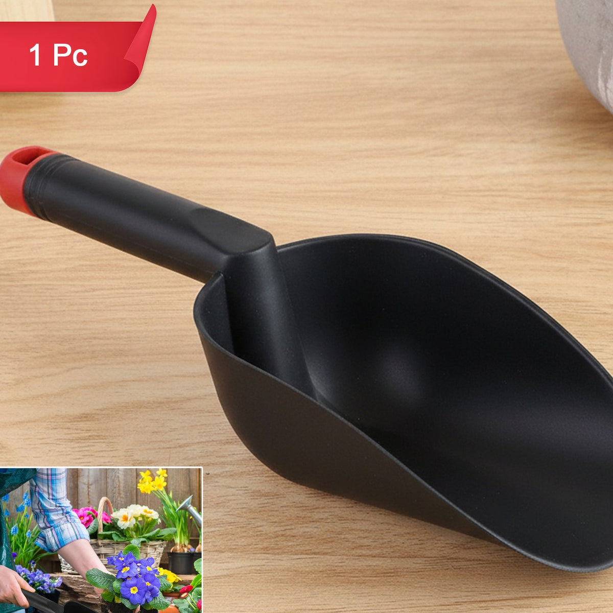 Durable Plastic Garden Hand Trowel for Planting & Soil Work (1 Pc) - Happy Price - Image 1